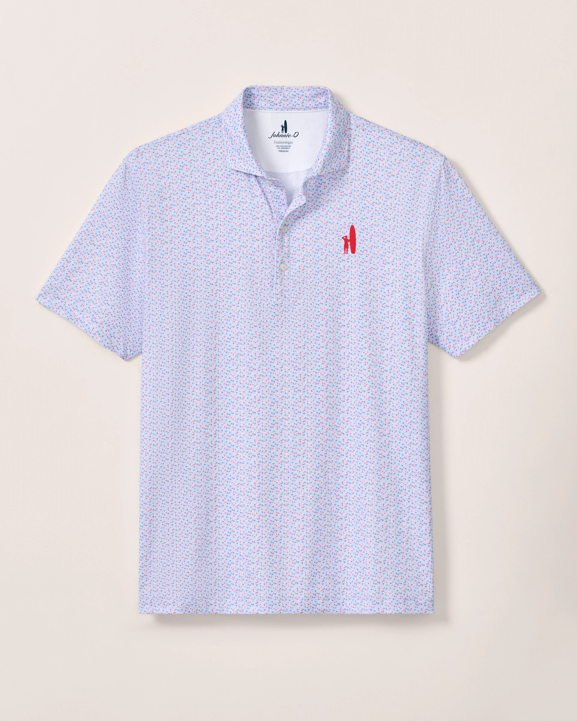 Custom Surfer Logo Performance Featherweight Polo - Petals - Image 5