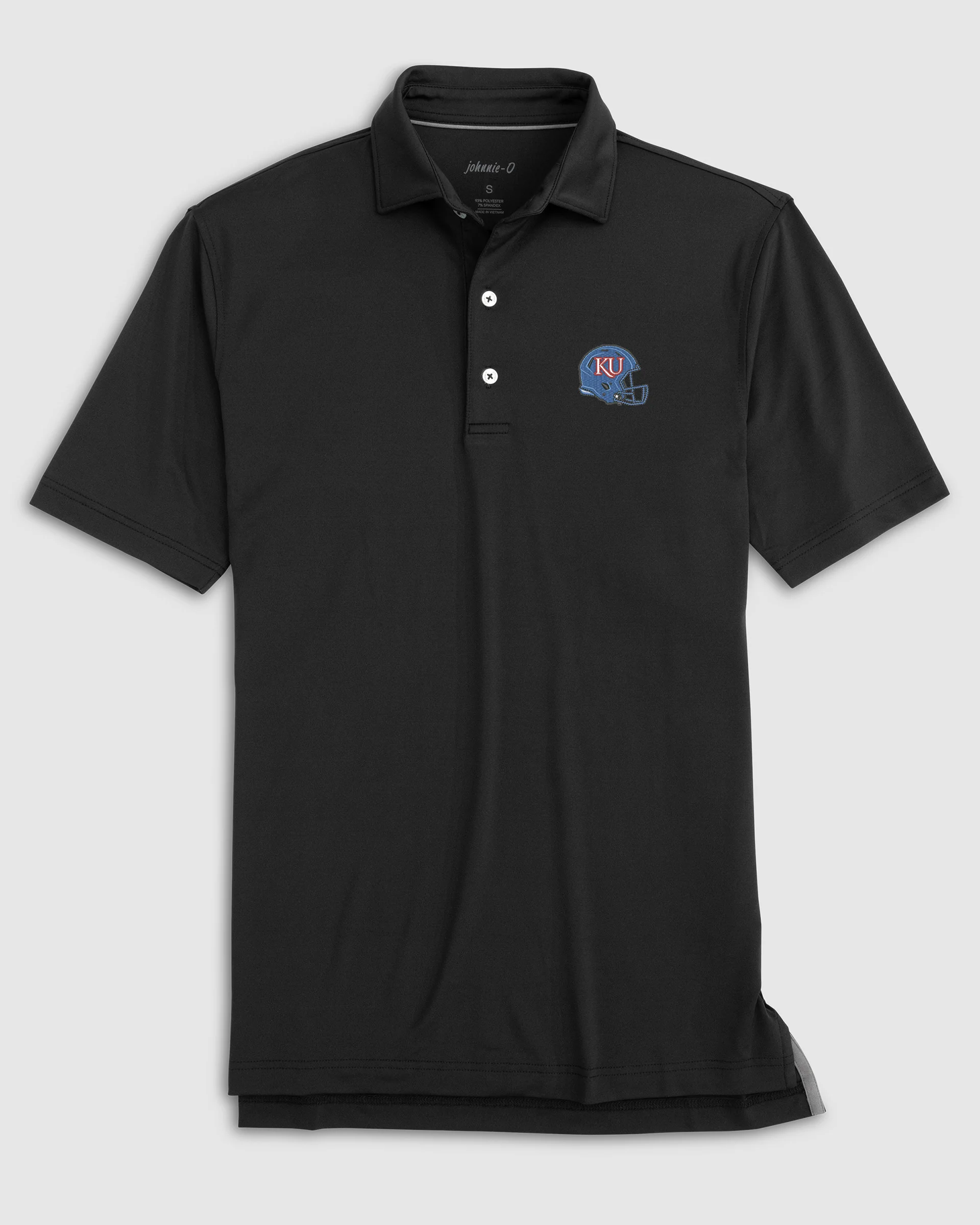 University of Kansas Birdie Performance Jersey Polo - Helmet Logo