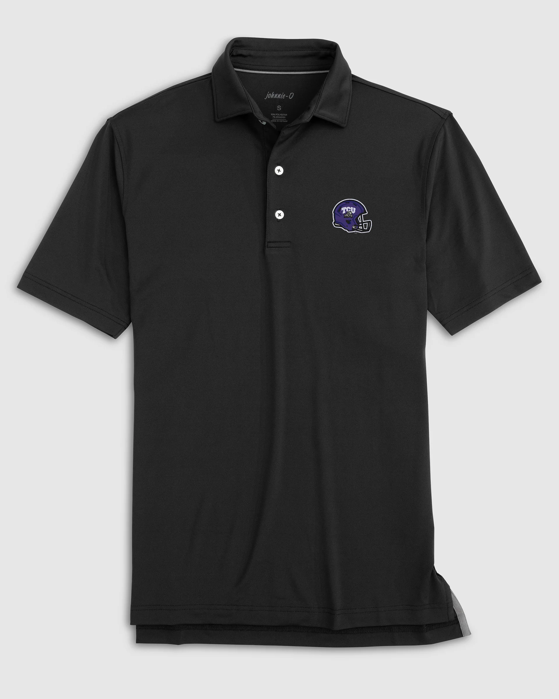 Texas Christian University Birdie Performance Jersey Polo - Helmet Logo