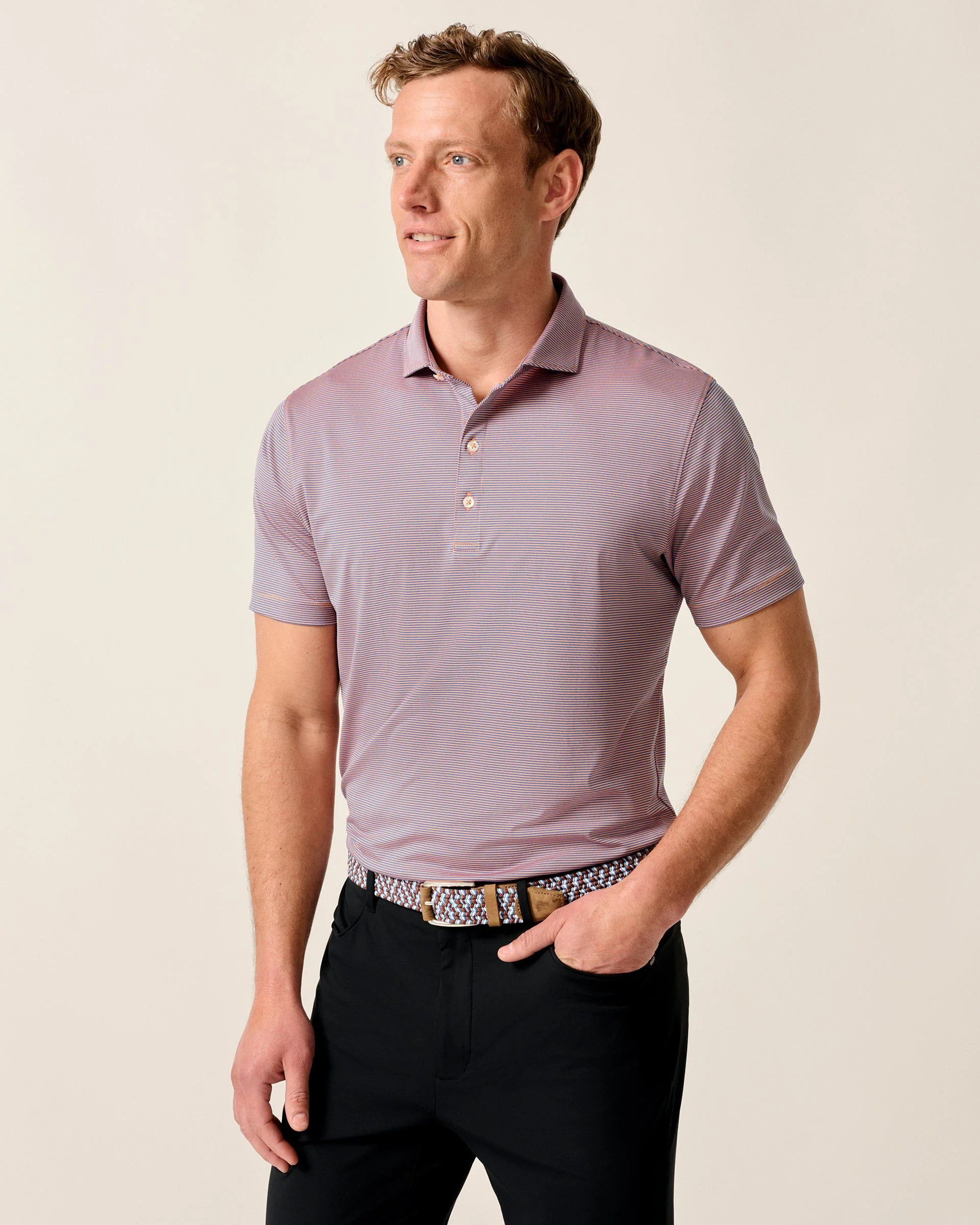 Performance Jersey Polo - Lyndonn Stripe - Image 2