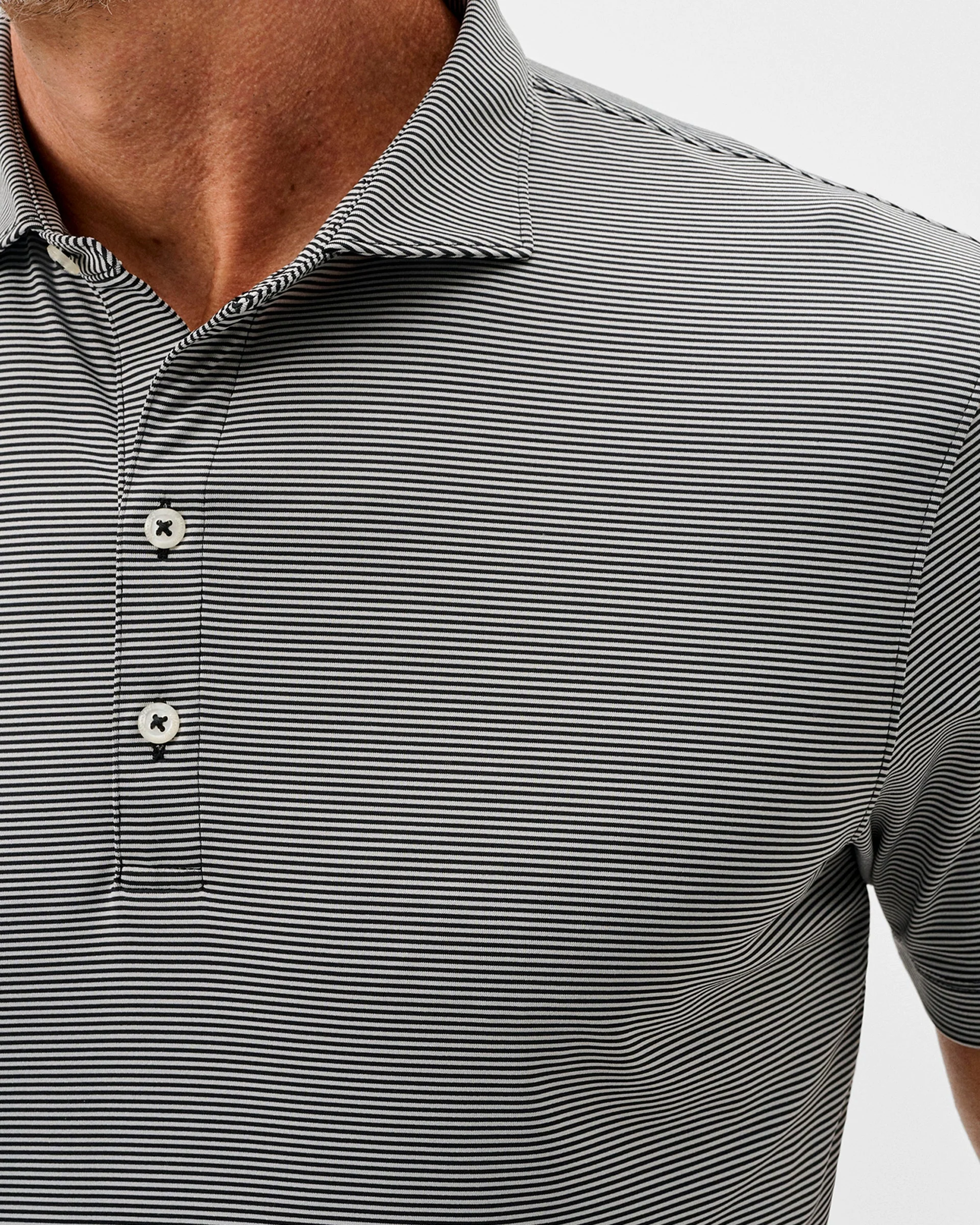 Performance Jersey Polo - Lyndonn Stripe