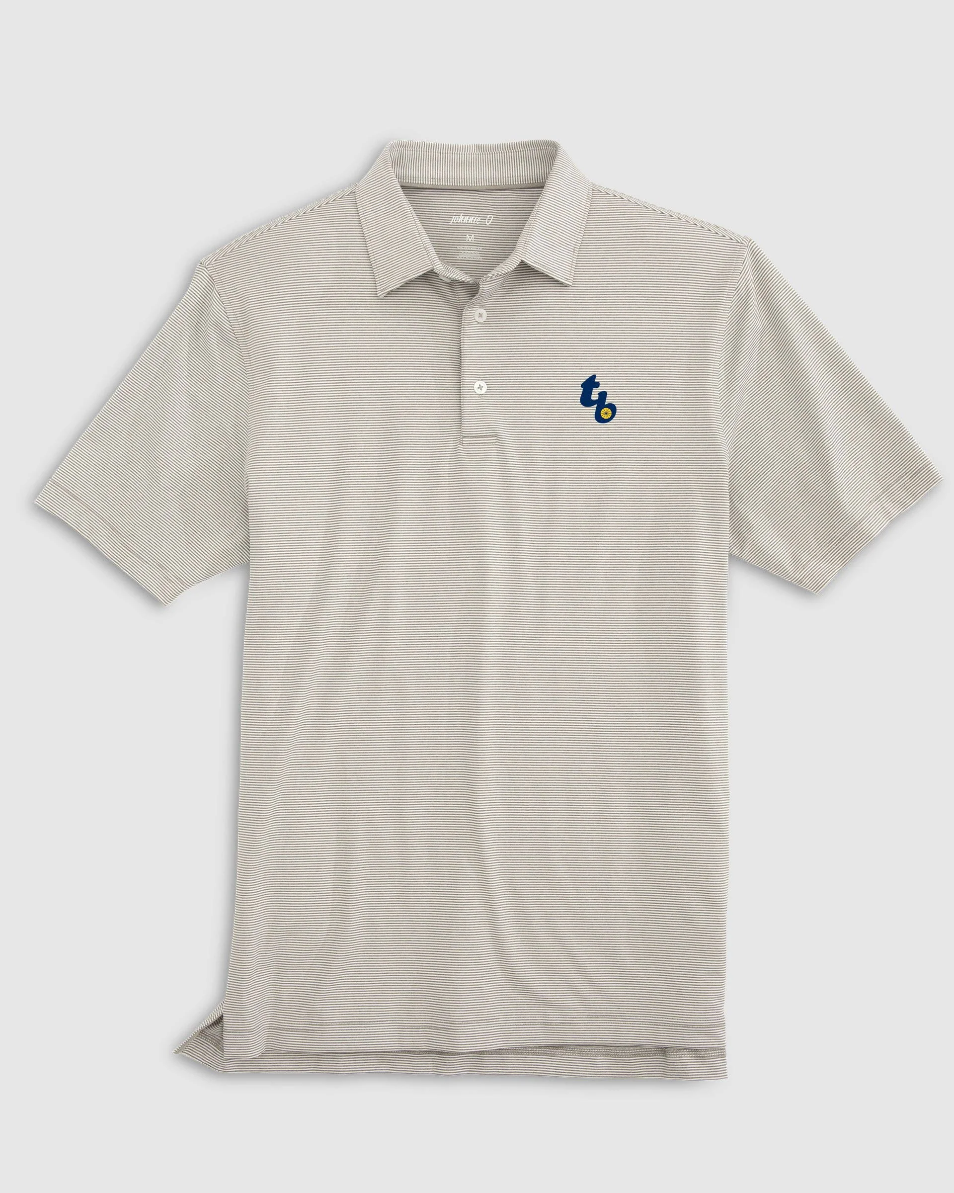Tampa Bay Rays Lyndonn Striped Jersey Performance Polo - Cooperstown Logo - Image 2