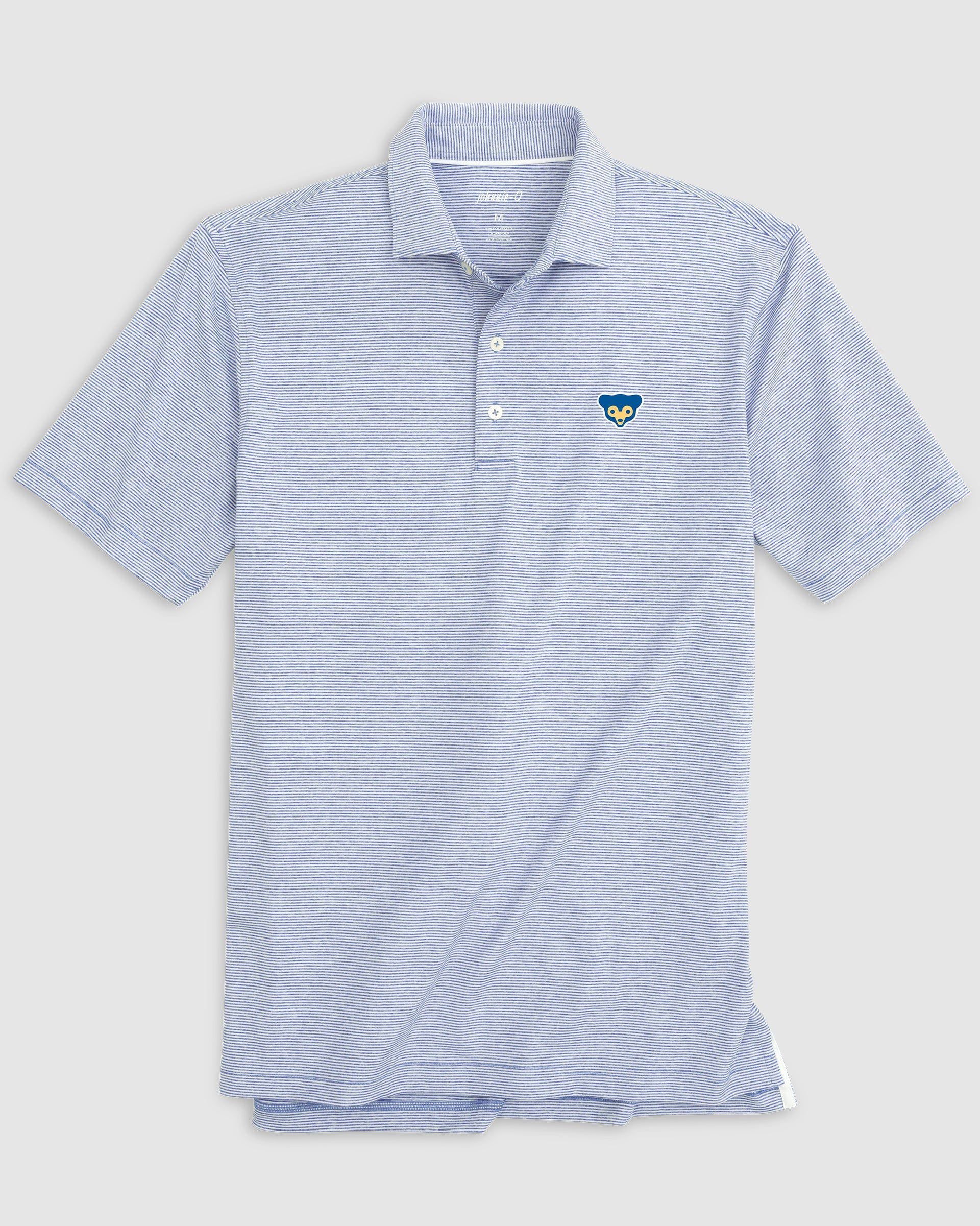 Chicago Cubs Lyndonn Striped Jersey Performance Polo - Cooperstown Logo - Image 17