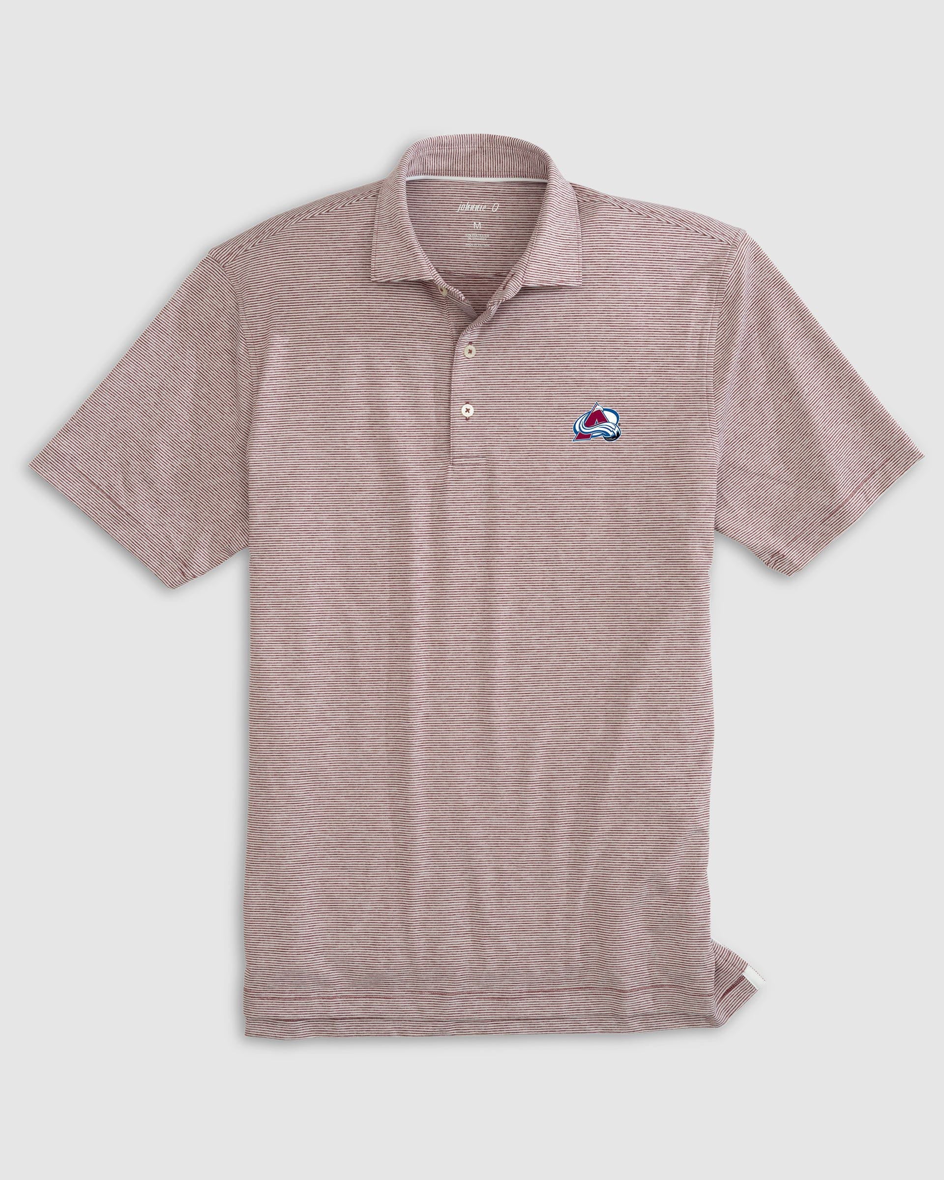 Colorado Avalanche Lyndonn Striped Jersey Performance Polo - Image 4