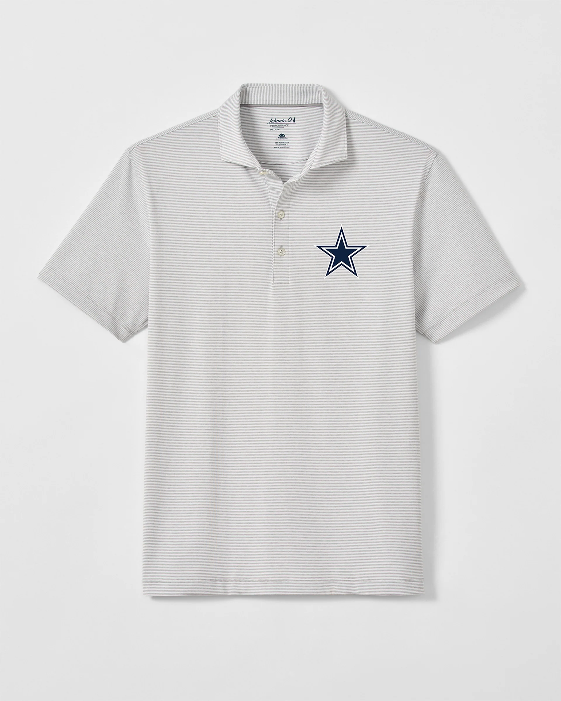 Dallas Cowboys Lyndonn Striped Performance Jersey Polo - Image 2