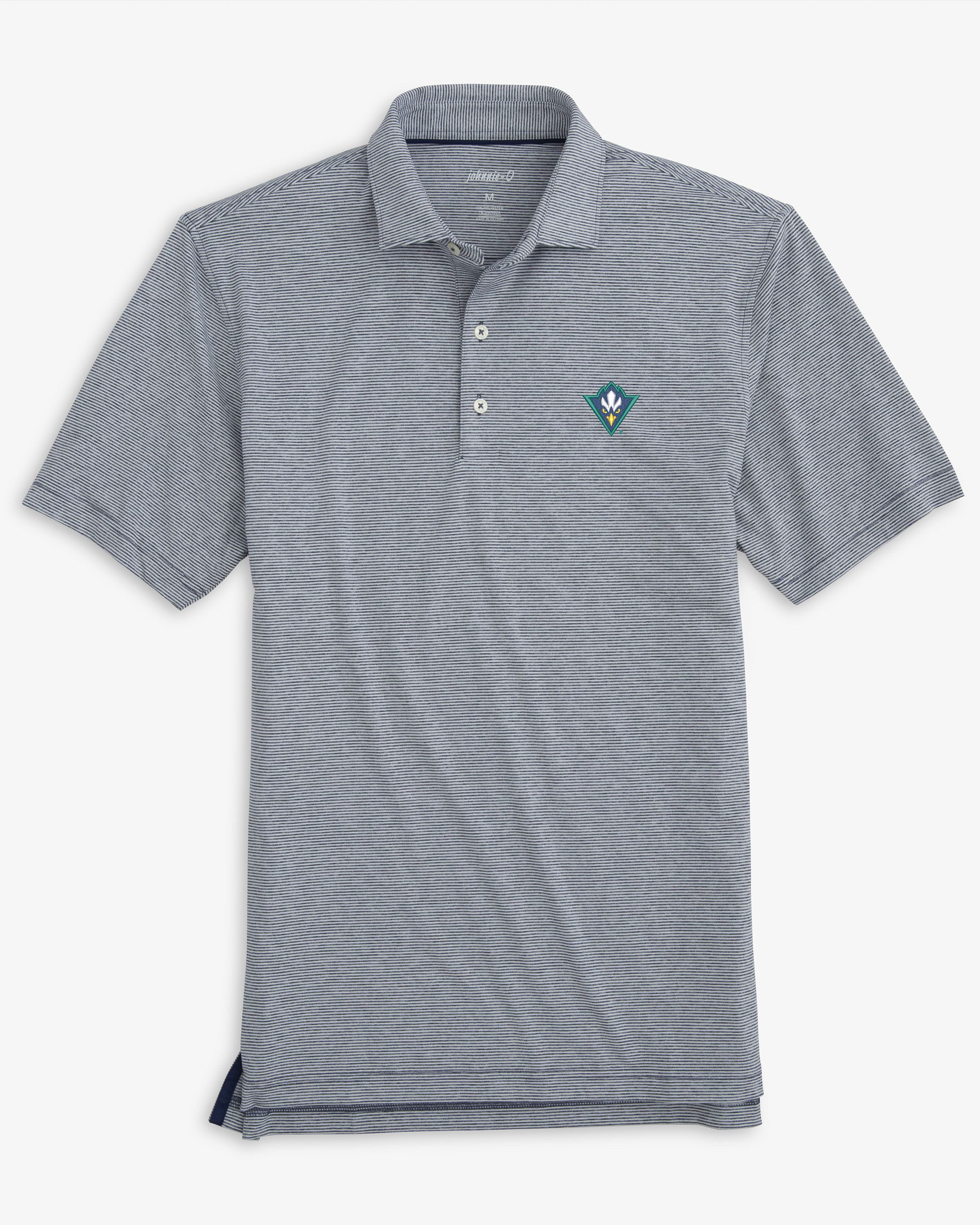 University of North Carolina Wilmington Lyndonn Performance Jersey Striped Polo - Image 3