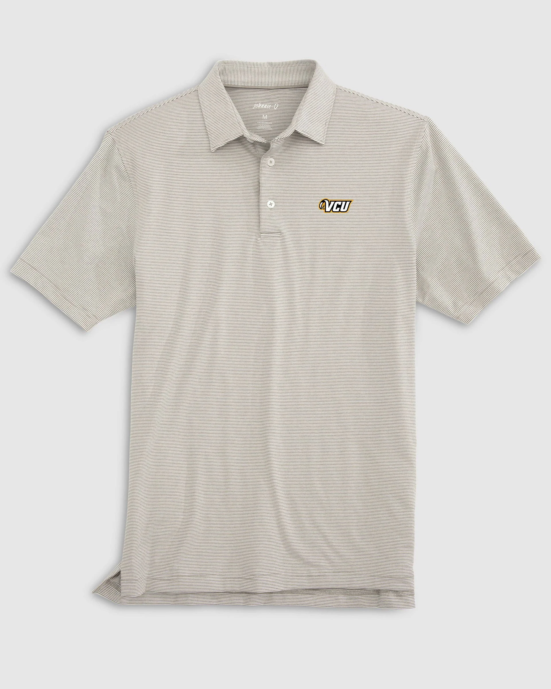 VCU Lyndonn Striped Jersey Performance Polo