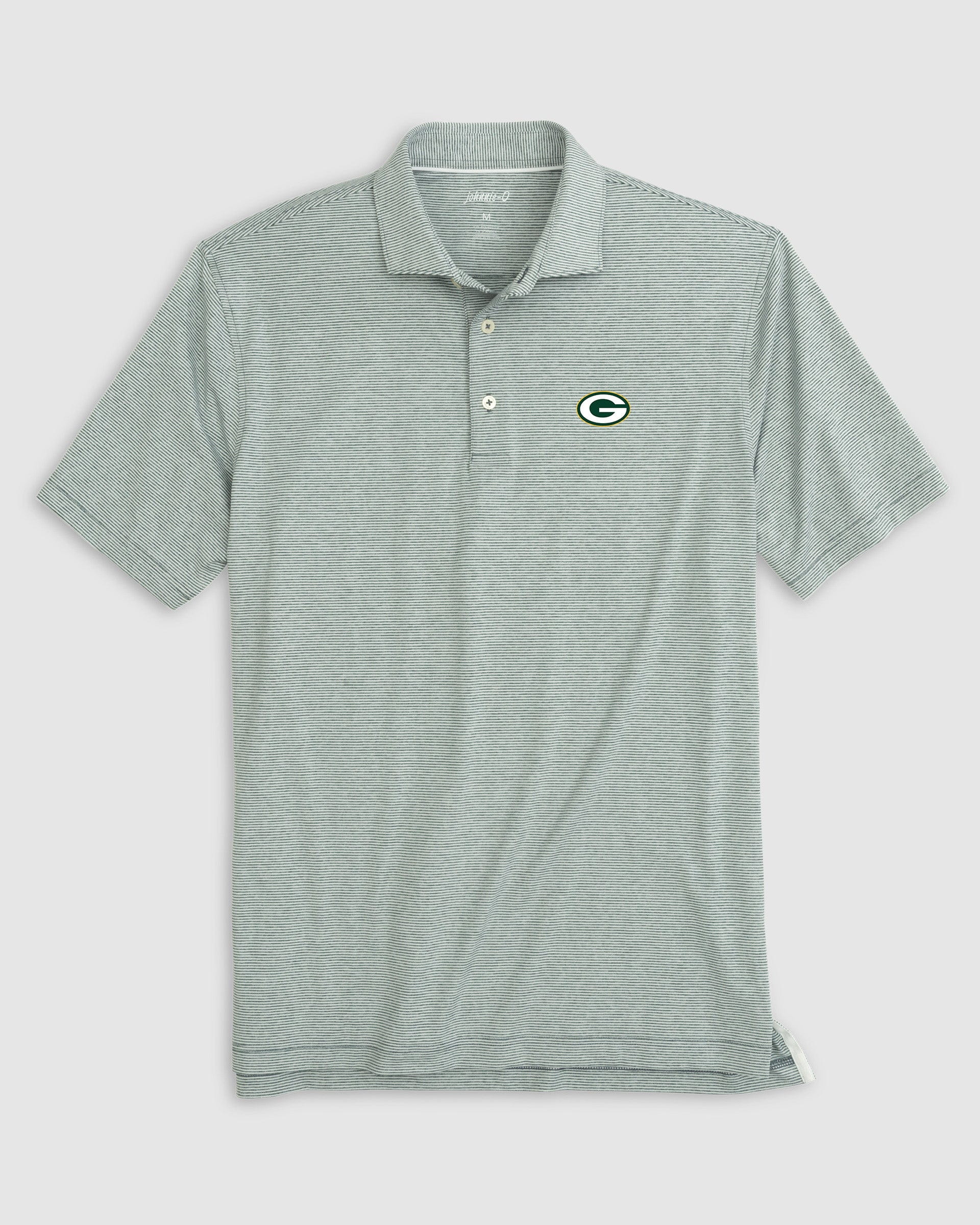 Green Bay Packers Lyndonn Striped Performance Jersey Polo - Image 3