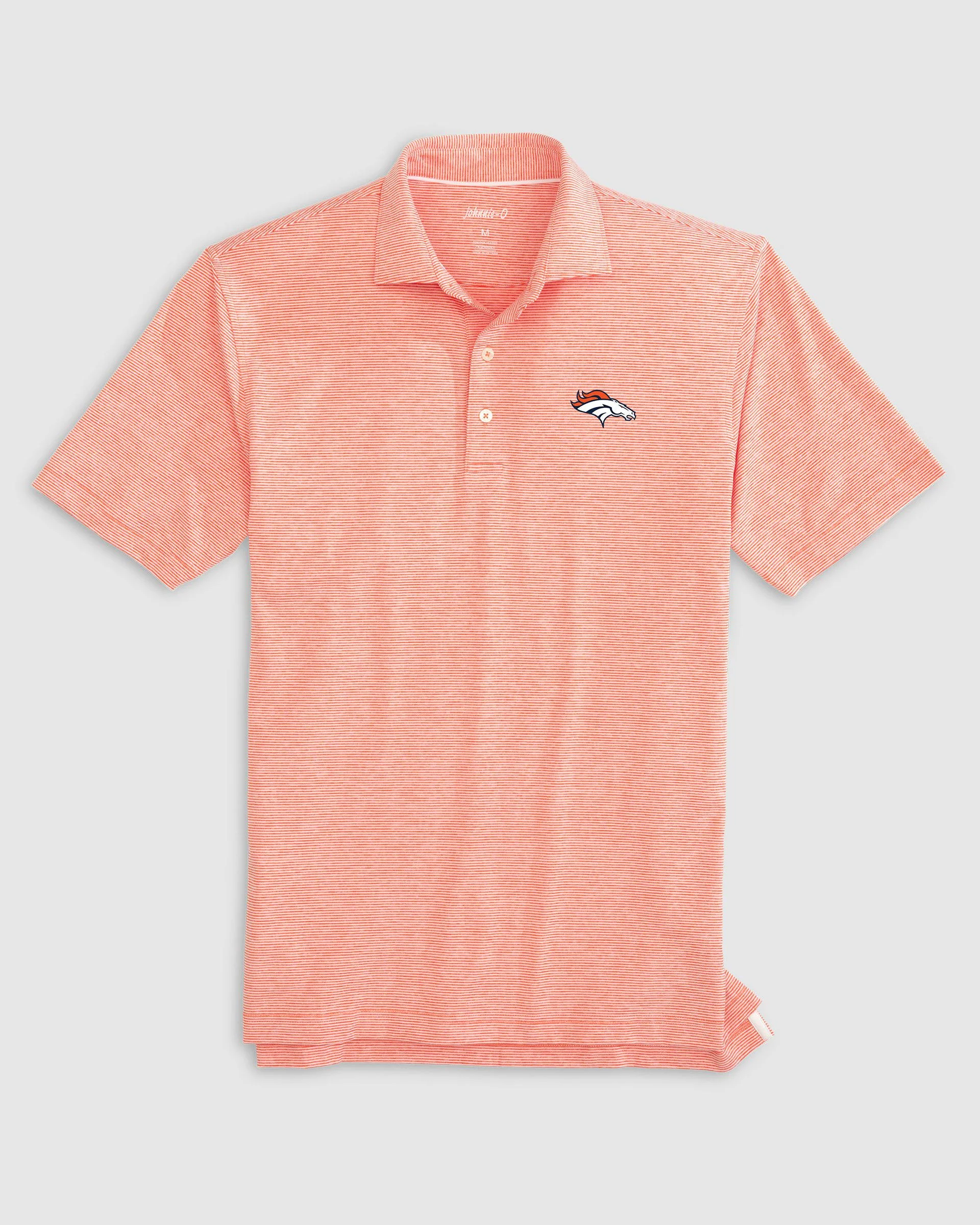 Denver Broncos Lyndonn Striped Performance Jersey Polo - Image 5