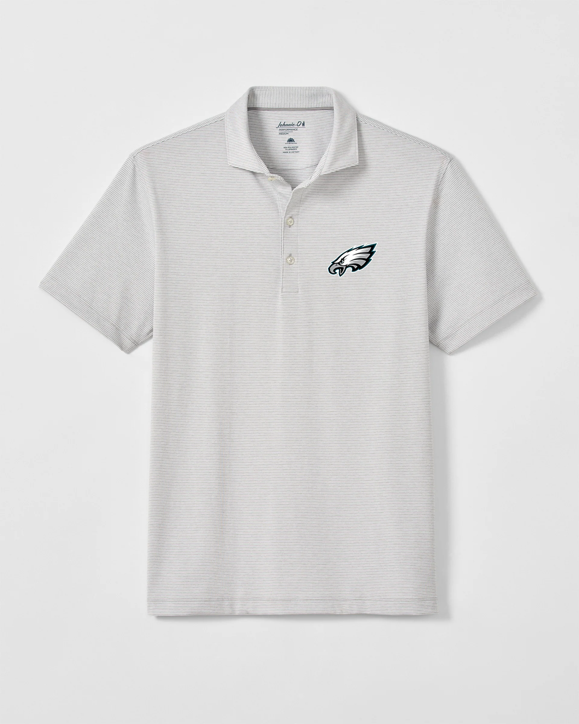 Philadelphia Eagles Lyndonn Striped Performance Jersey Polo - Image 2