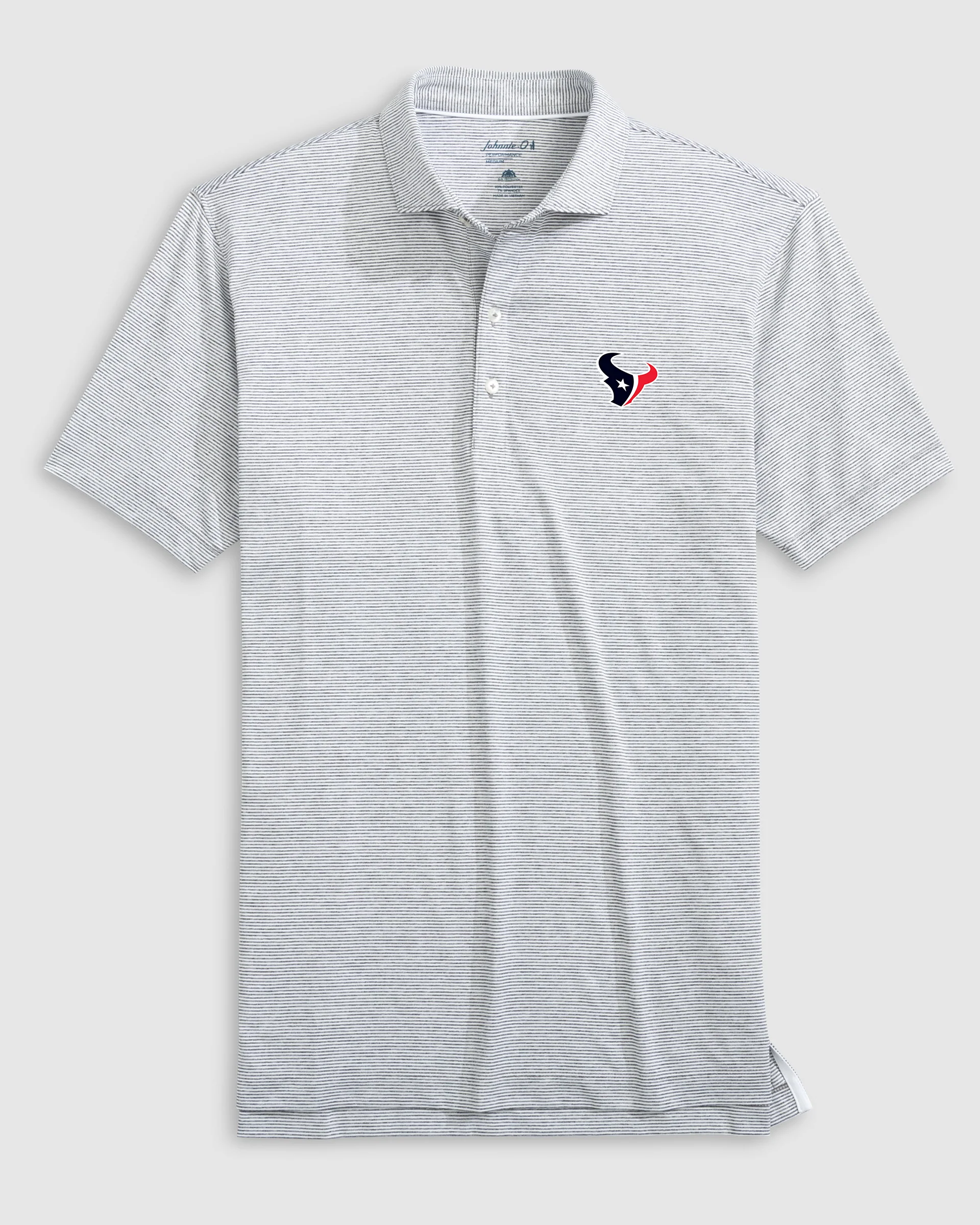 Houston Texans Lyndonn Striped Performance Jersey Polo