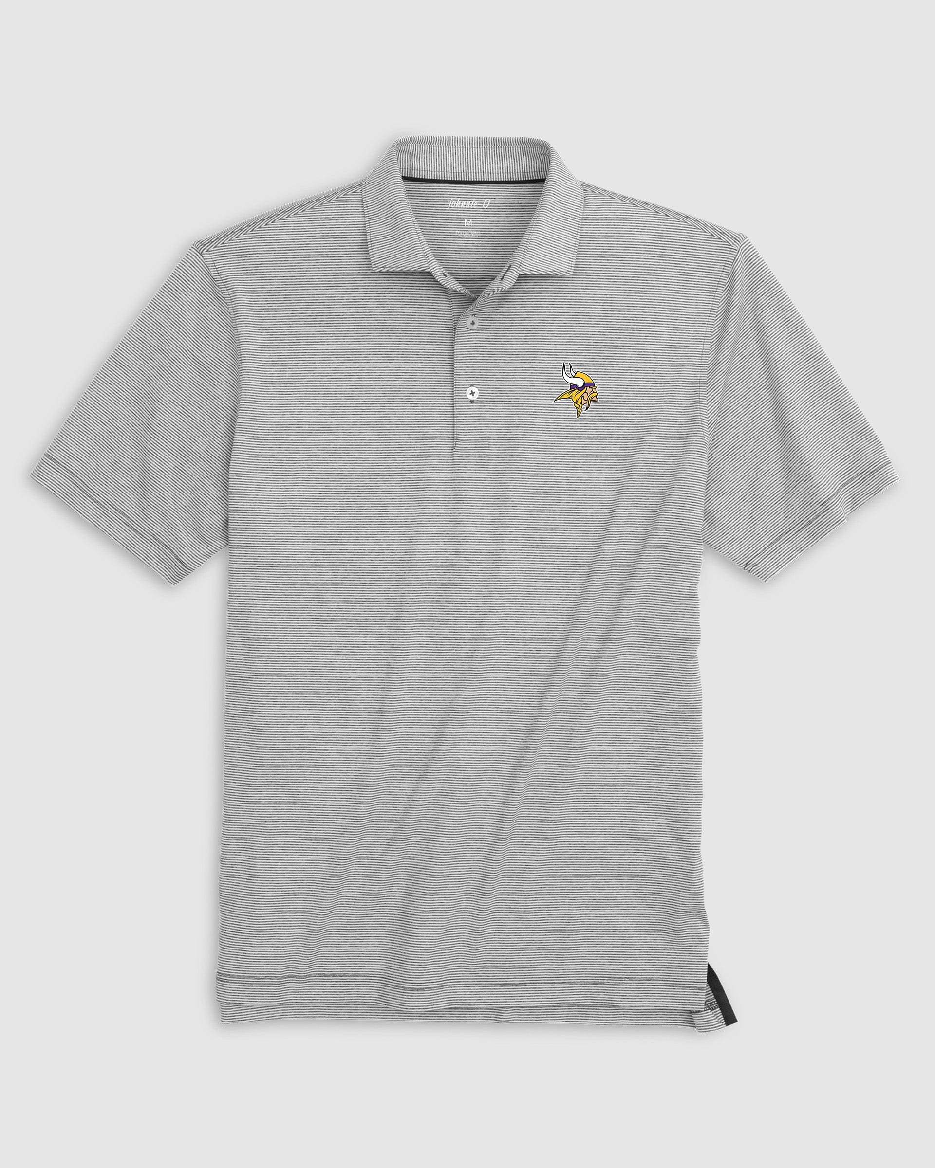 Minnesota Vikings Lyndonn Striped Performance Jersey Polo