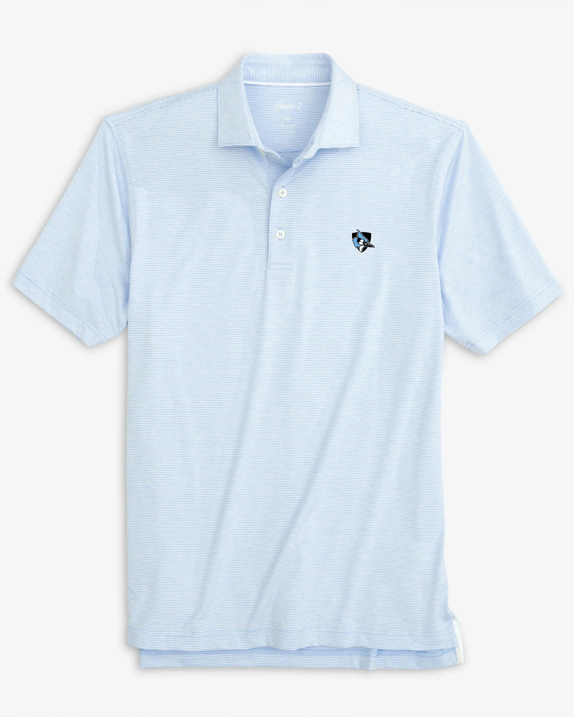Johns Hopkins Lyndonn Striped Jersey Performance Polo - Athletic Logo - Image 3
