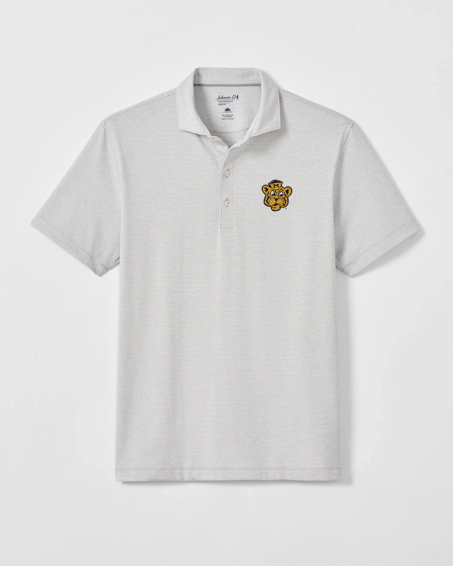 Missouri Lyndonn Striped Jersey Performance Polo - Vault Logo - Image 2