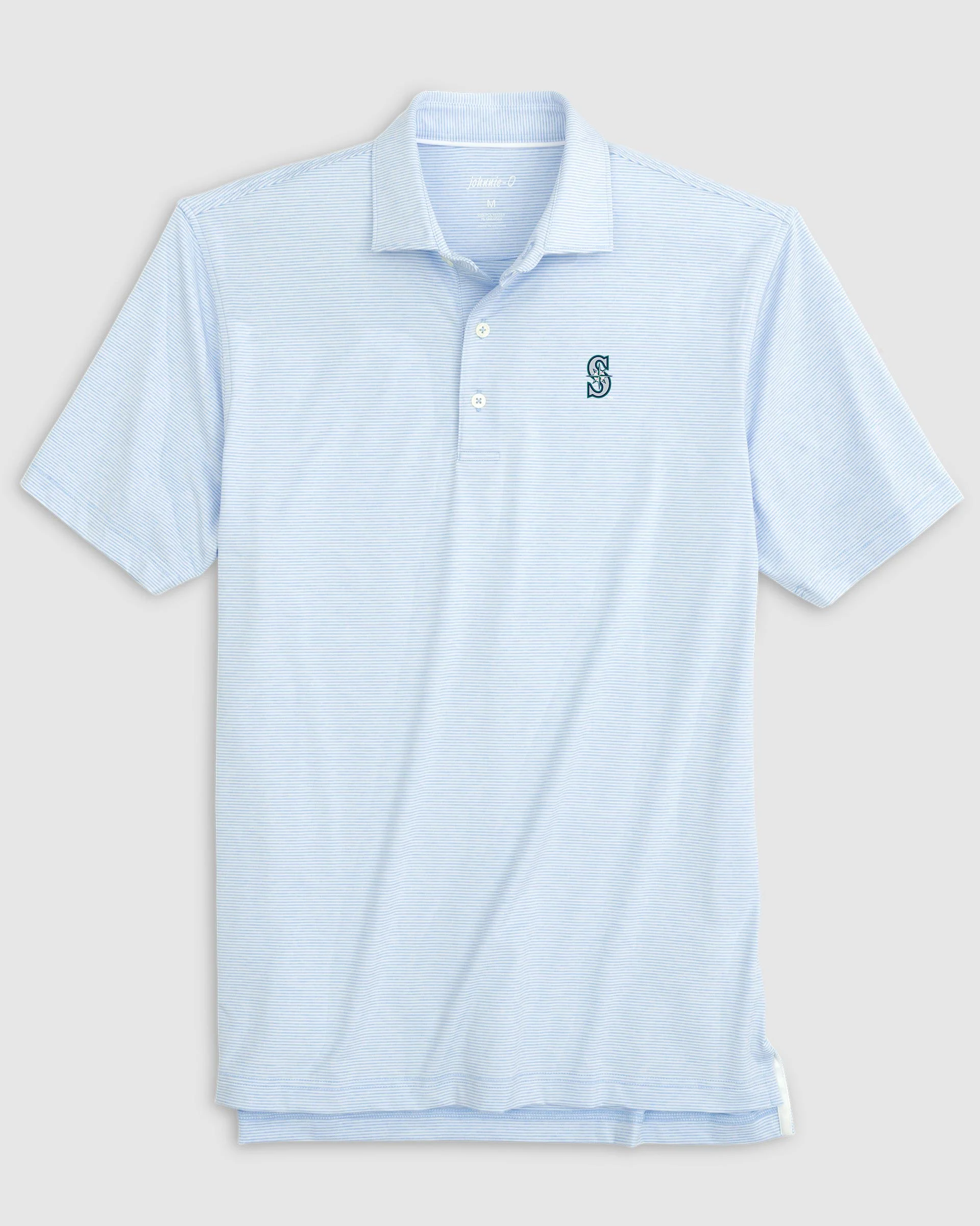 Seattle Mariners Lyndonn Striped Jersey Performance Polo - Image 2
