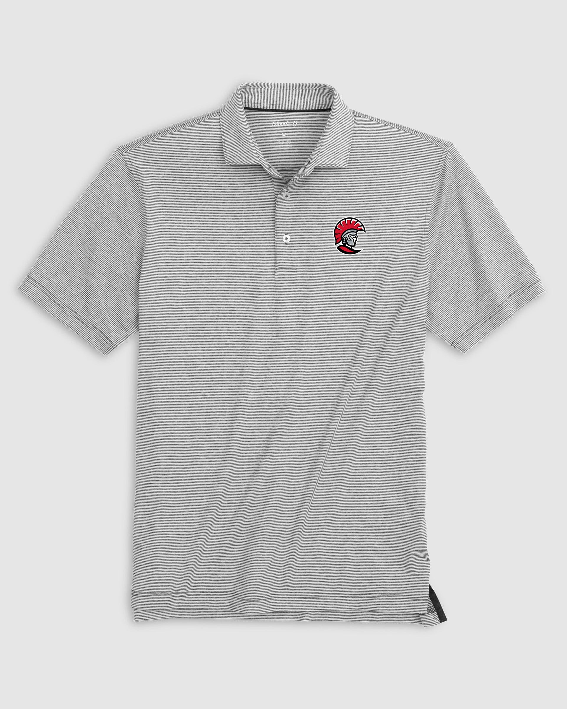 Tampa Lyndonn Striped Jersey Performance Polo - Spartan Logo - Image 2