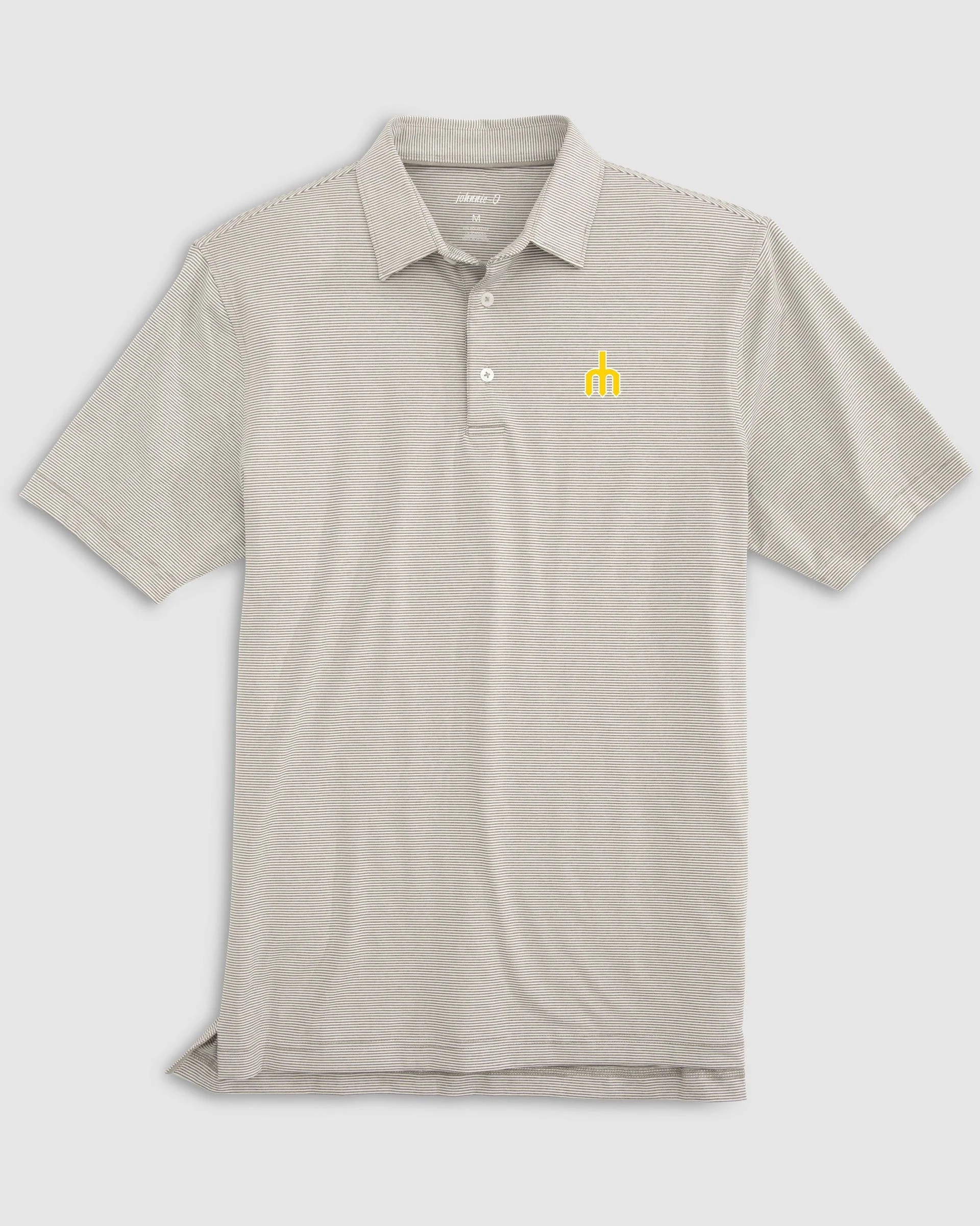 Seattle Mariners Lyndon Striped Jersey Performance Polo - Cooperstown Logo - Image 2