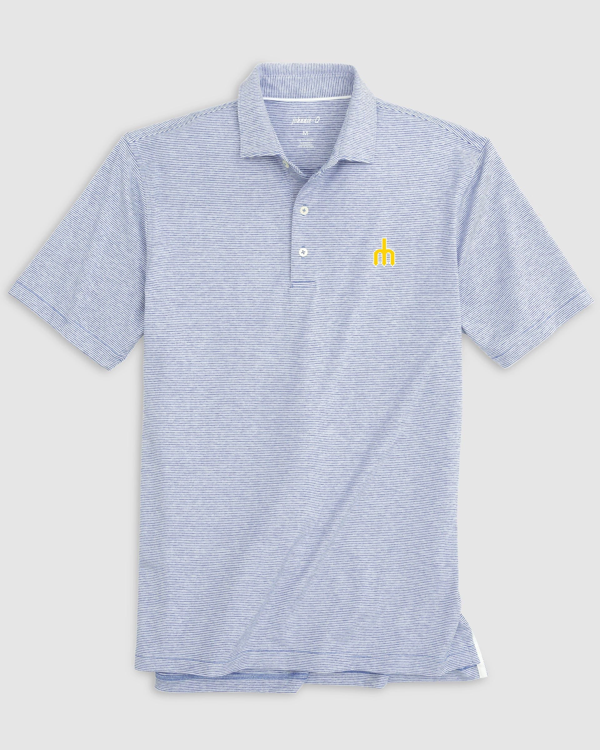 Seattle Mariners Lyndon Striped Jersey Performance Polo - Cooperstown Logo - Image 3