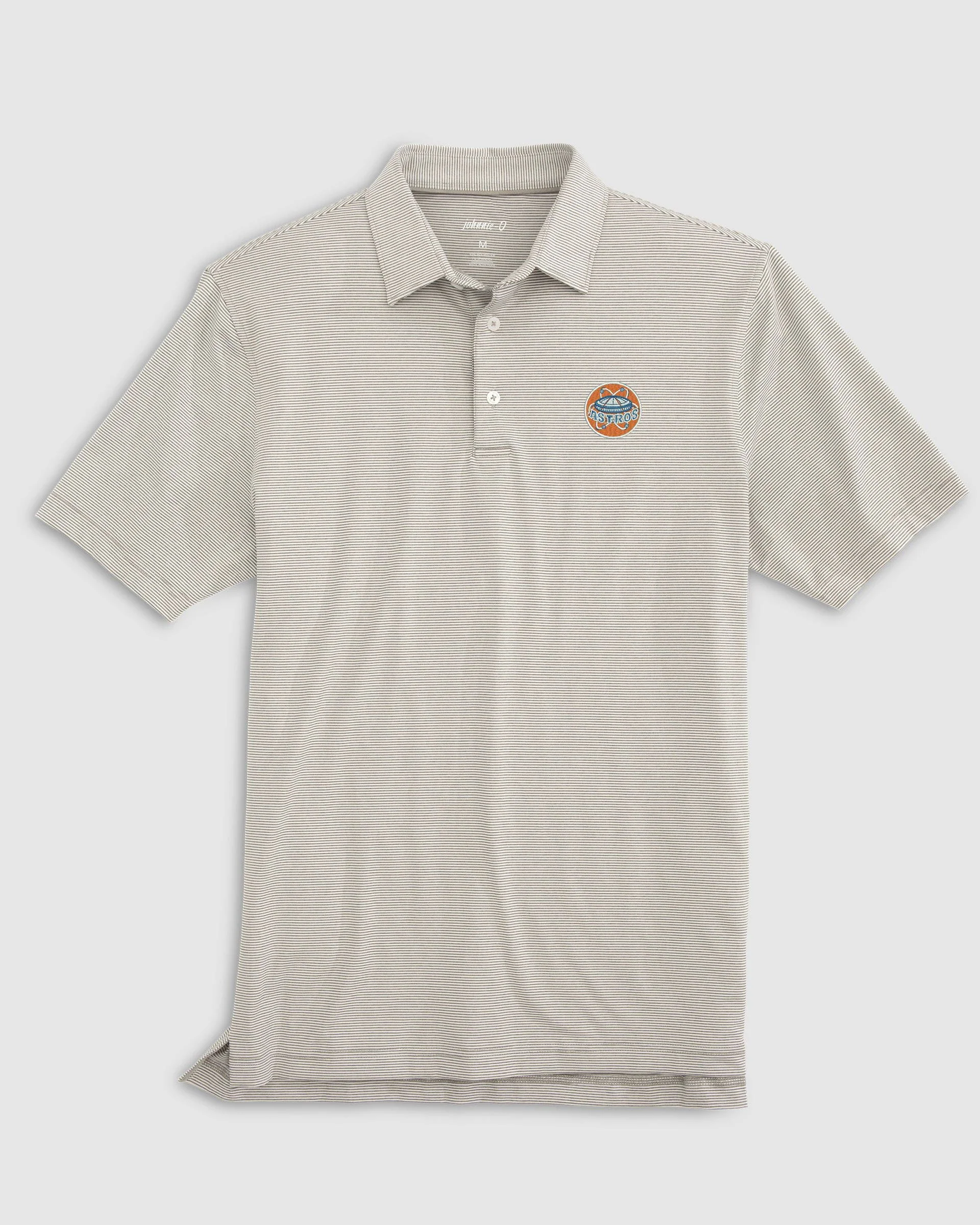 Houston Astros Lyndonn Striped Jersey Performance Polo - Cooperstown Logo - Image 2