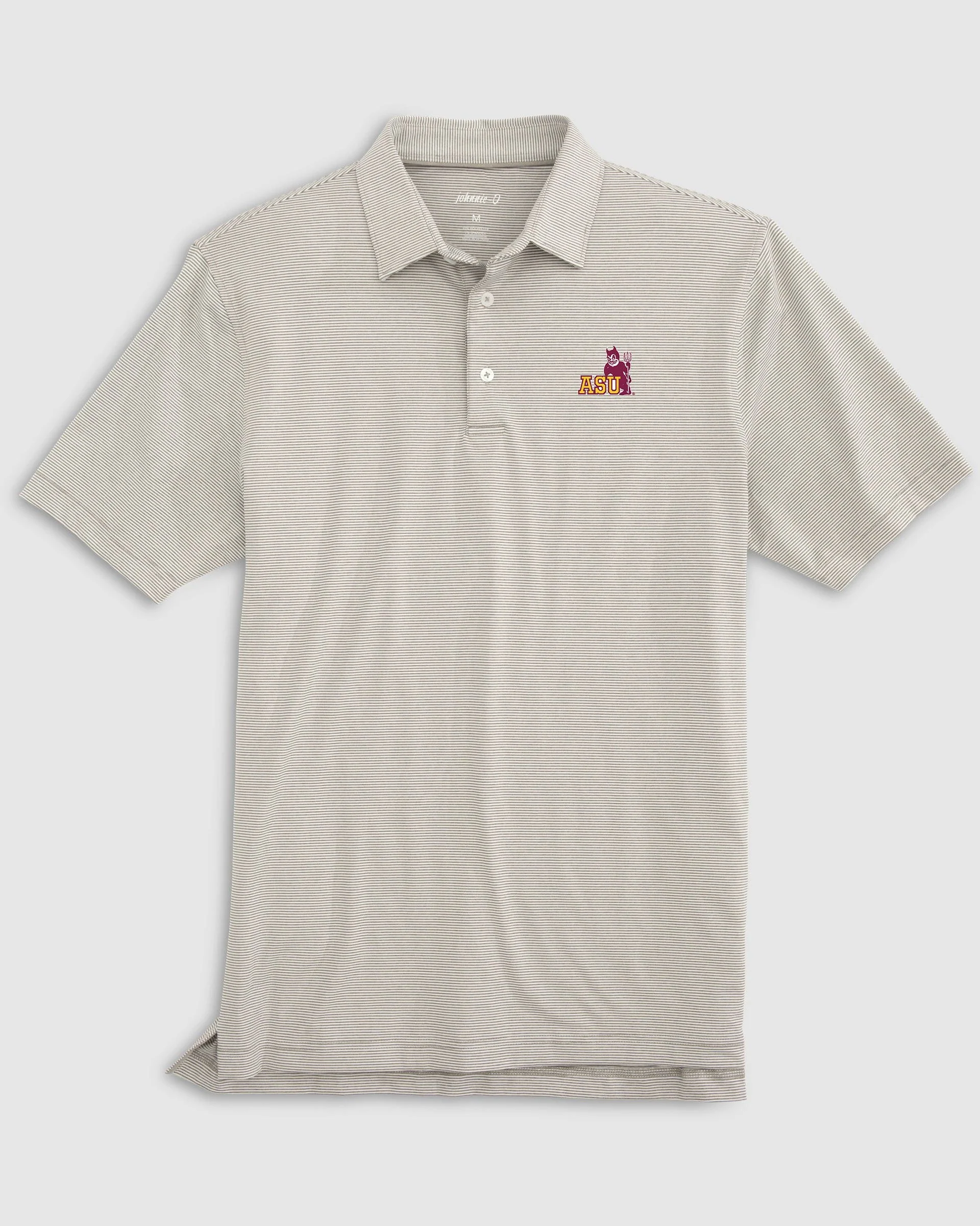 Arizona State University Lyndonn Striped Jersey Performance Polo - Vault Logo - Image 3