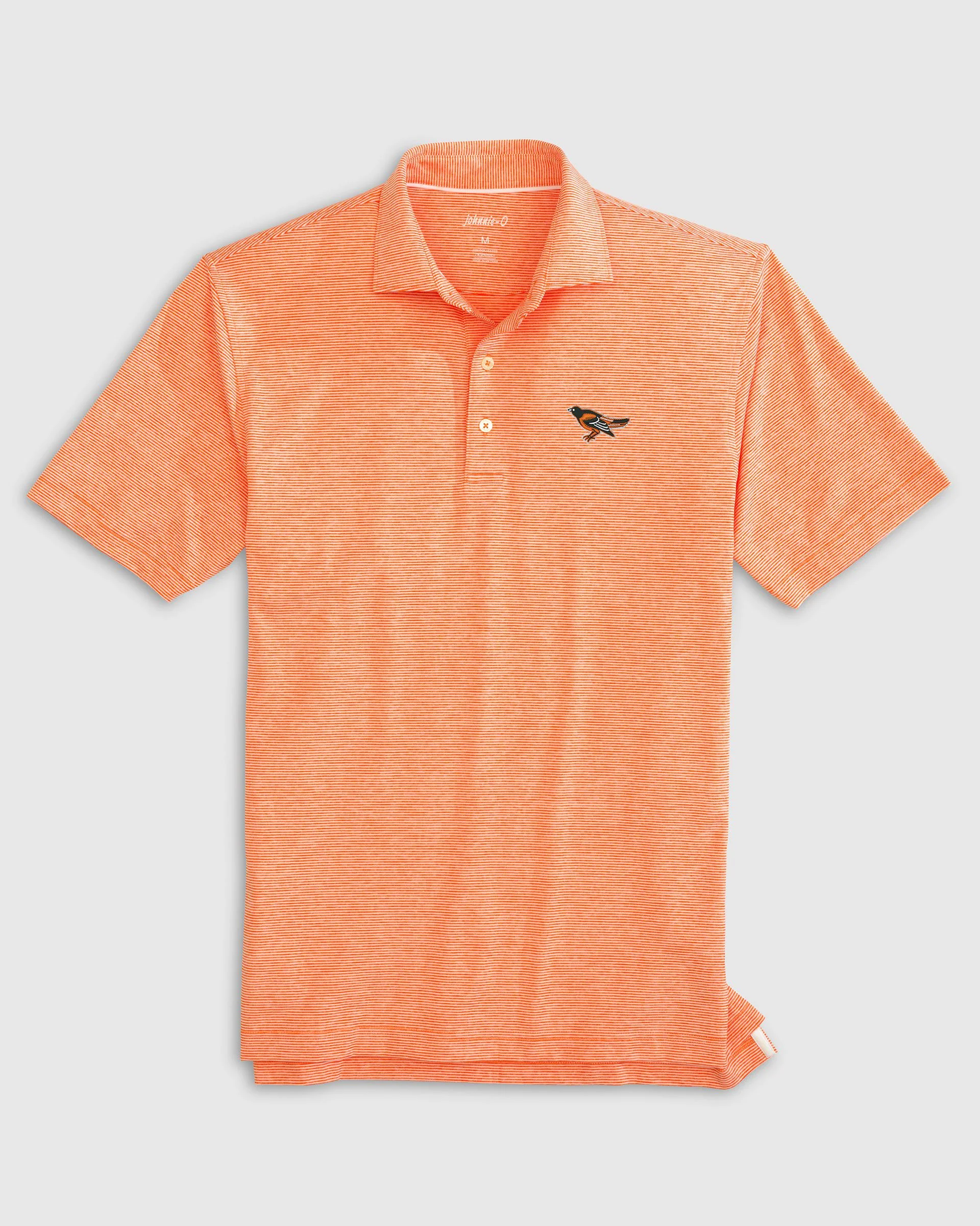 Baltimore Orioles Lyndonn Striped Jersey Performance Polo - Cooperstown Logo - Image 3