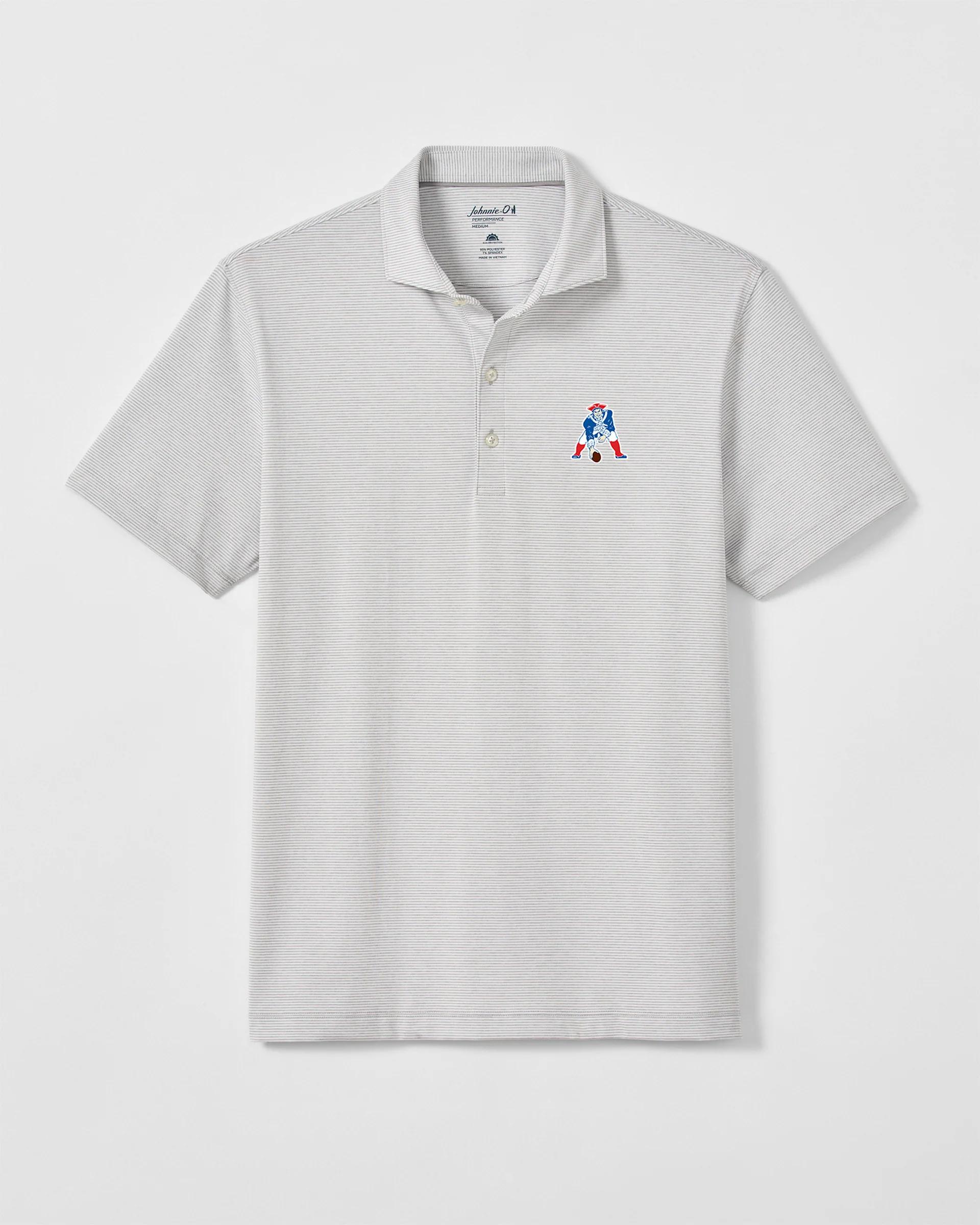 New England Patriots Lyndonn Striped Performance Jersey Polo - Classic Logo - Image 10