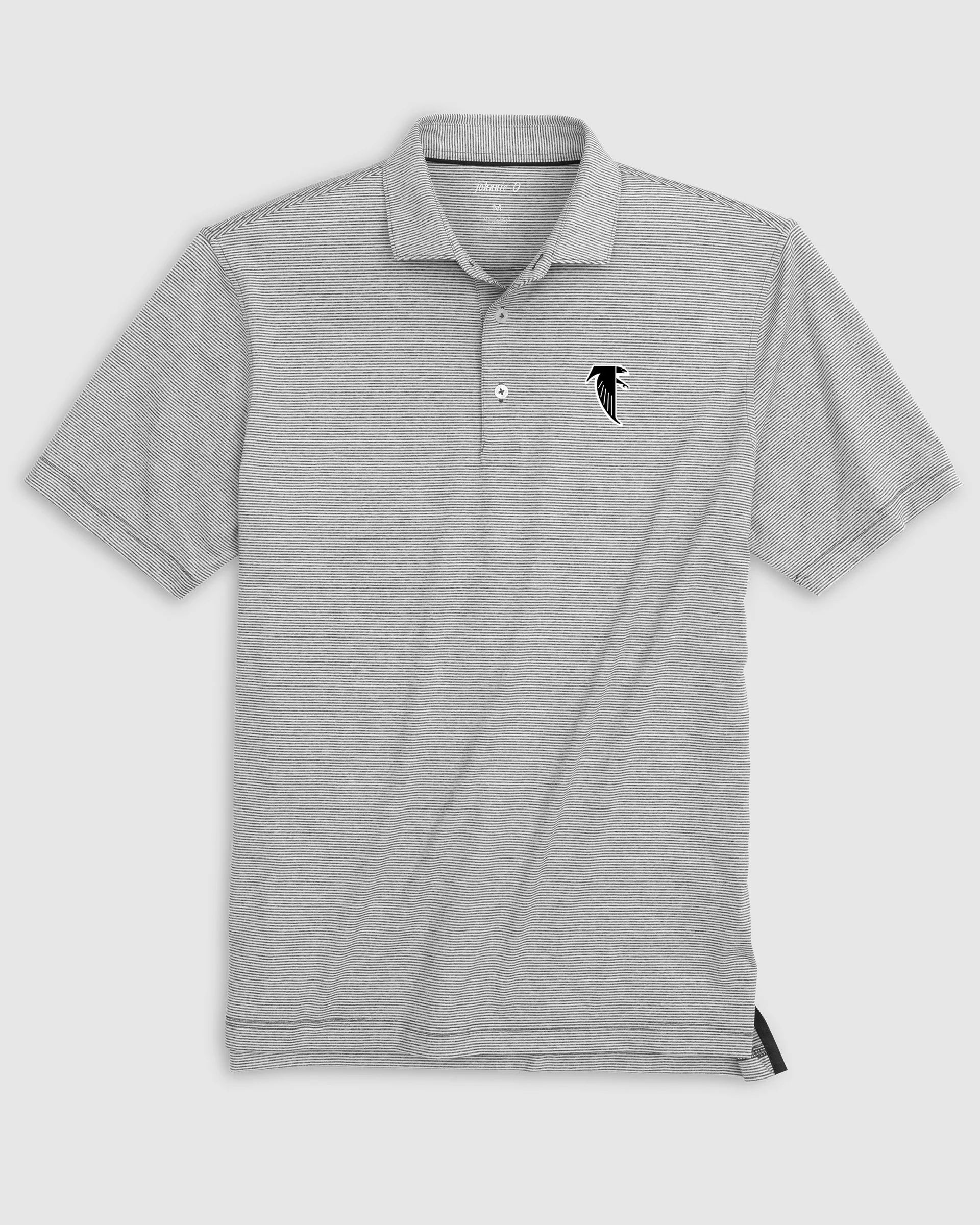 Atlanta Falcons Lyndonn Striped Performance Jersey Polo - Classic Logo