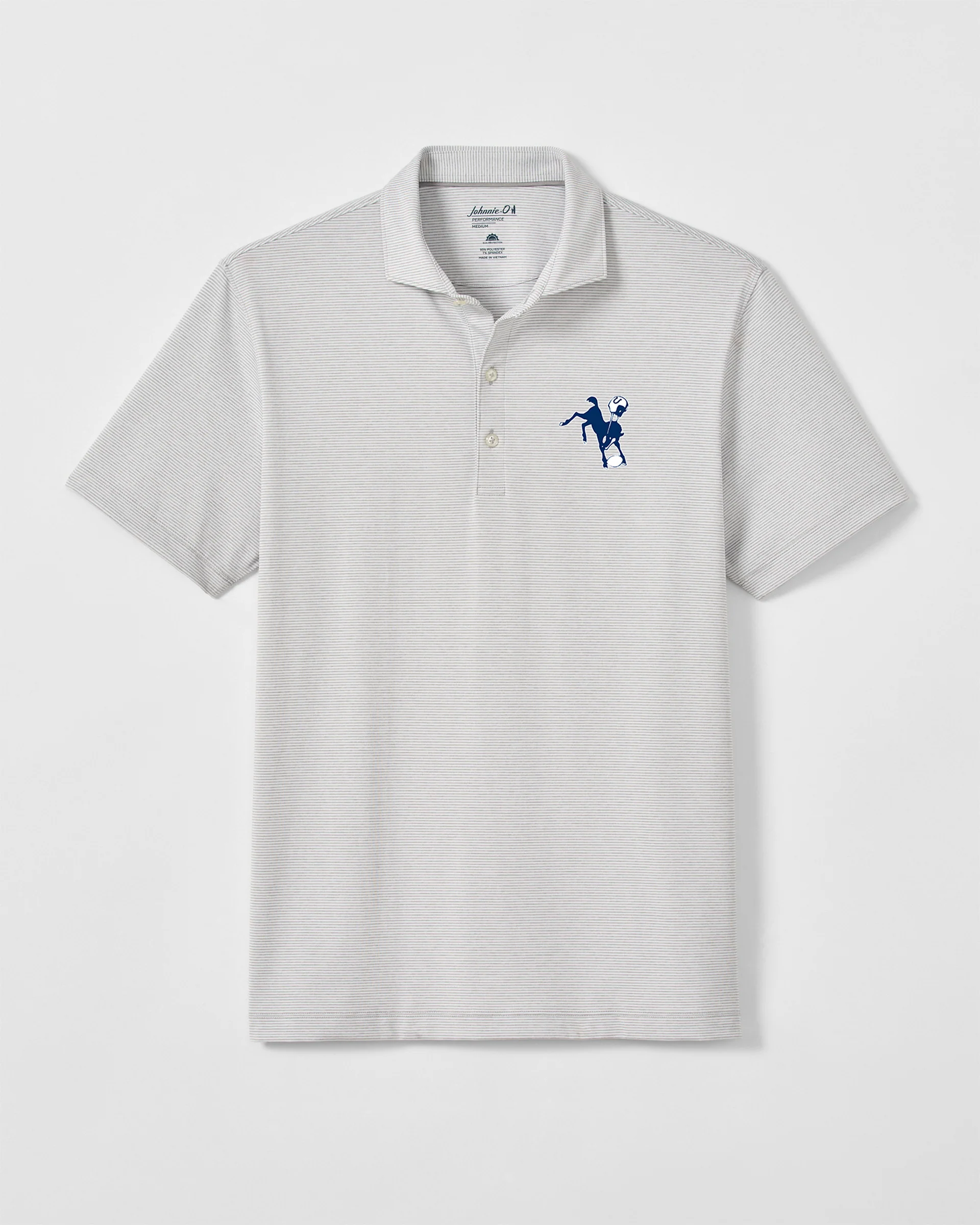 Indianapolis Colts Lyndonn Striped Performance Jersey Polo - Classic Logo - Image 8