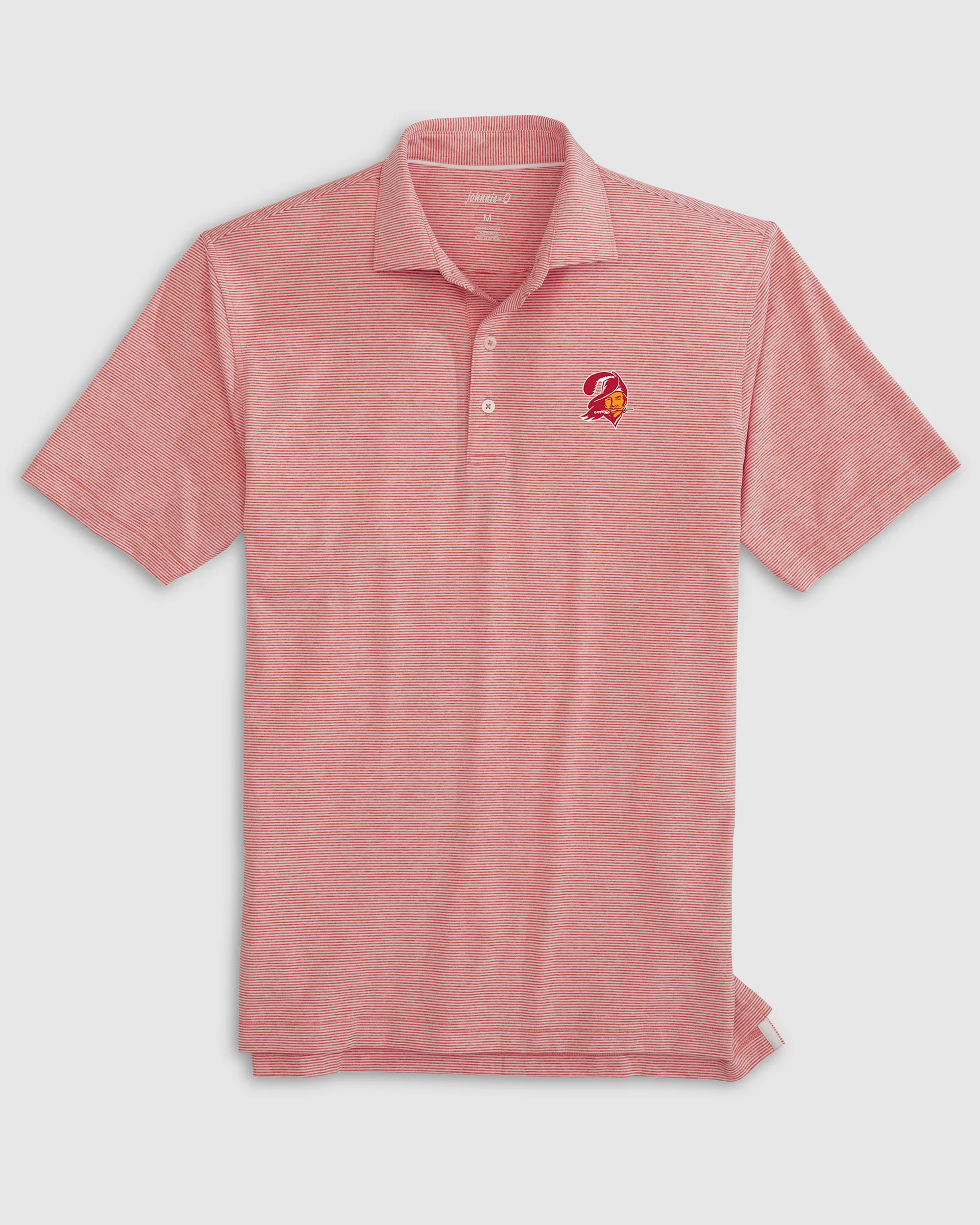 Tampa Bay Buccaneers Lyndonn Striped Performance Jersey Polo - Classic Logo - Image 4