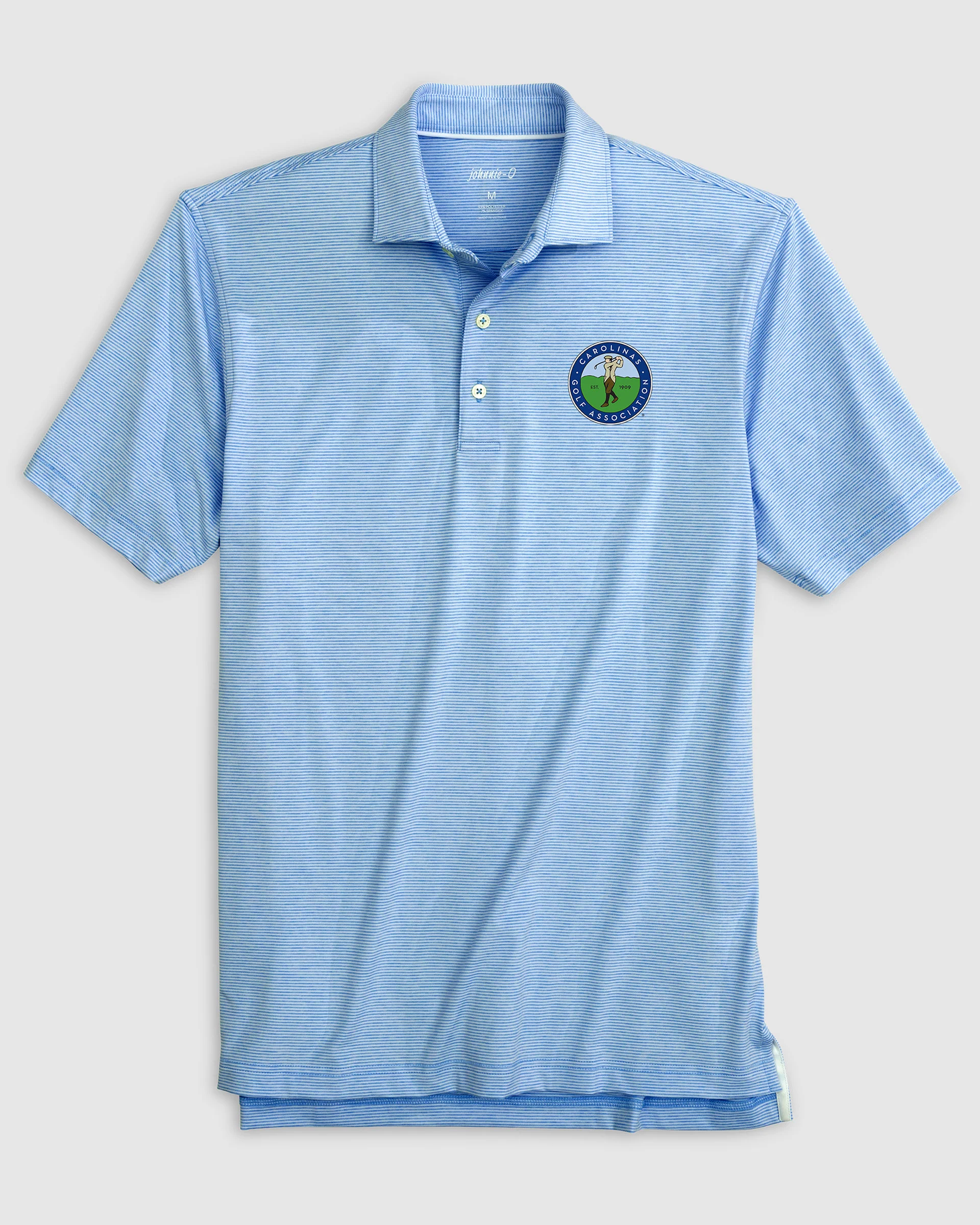 Carolinas Golf Association Lyndonn Striped Performance Jersey Polo - Image 2