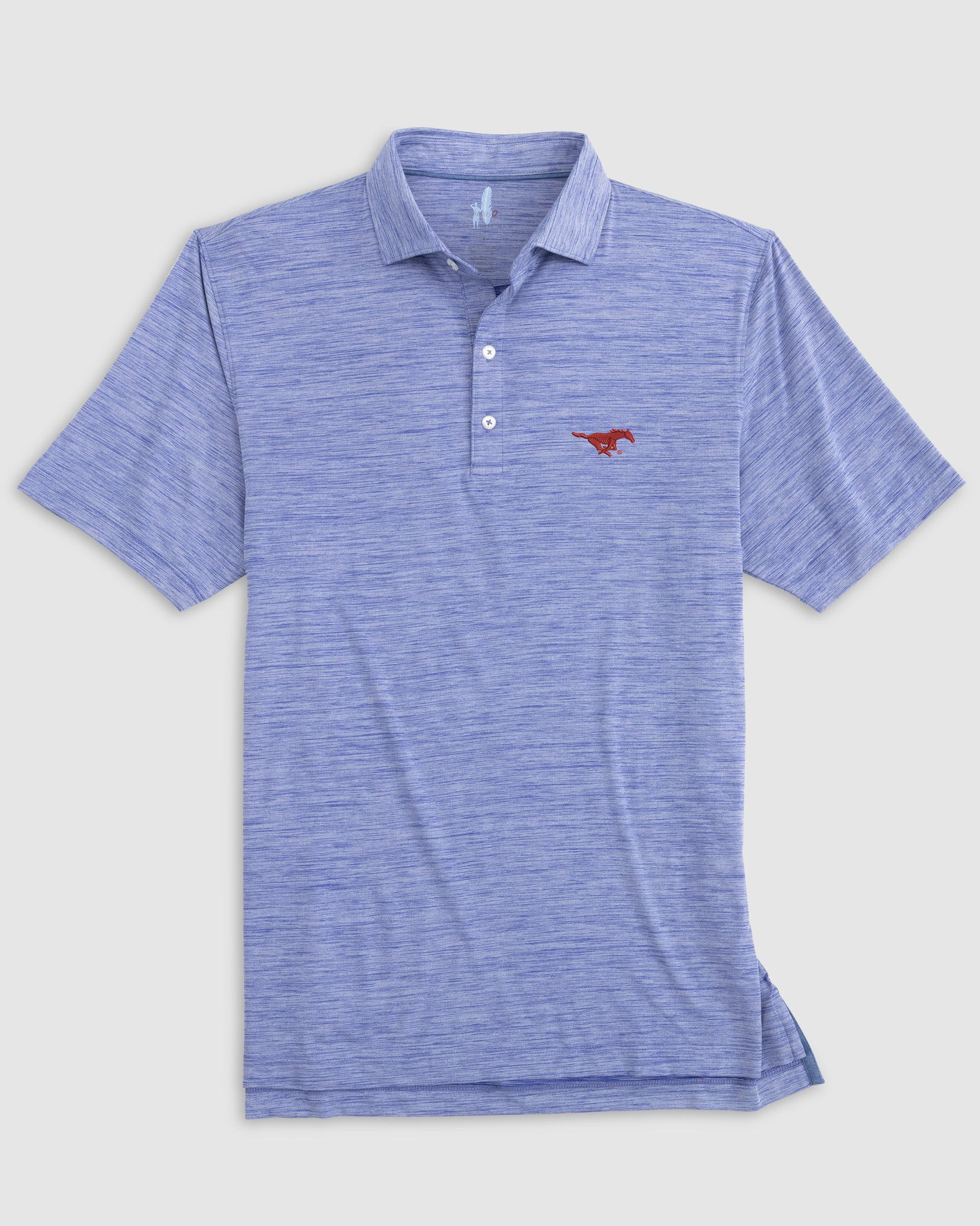 Southern Methodist Huronn Featherweight Performance Polo - Image 3