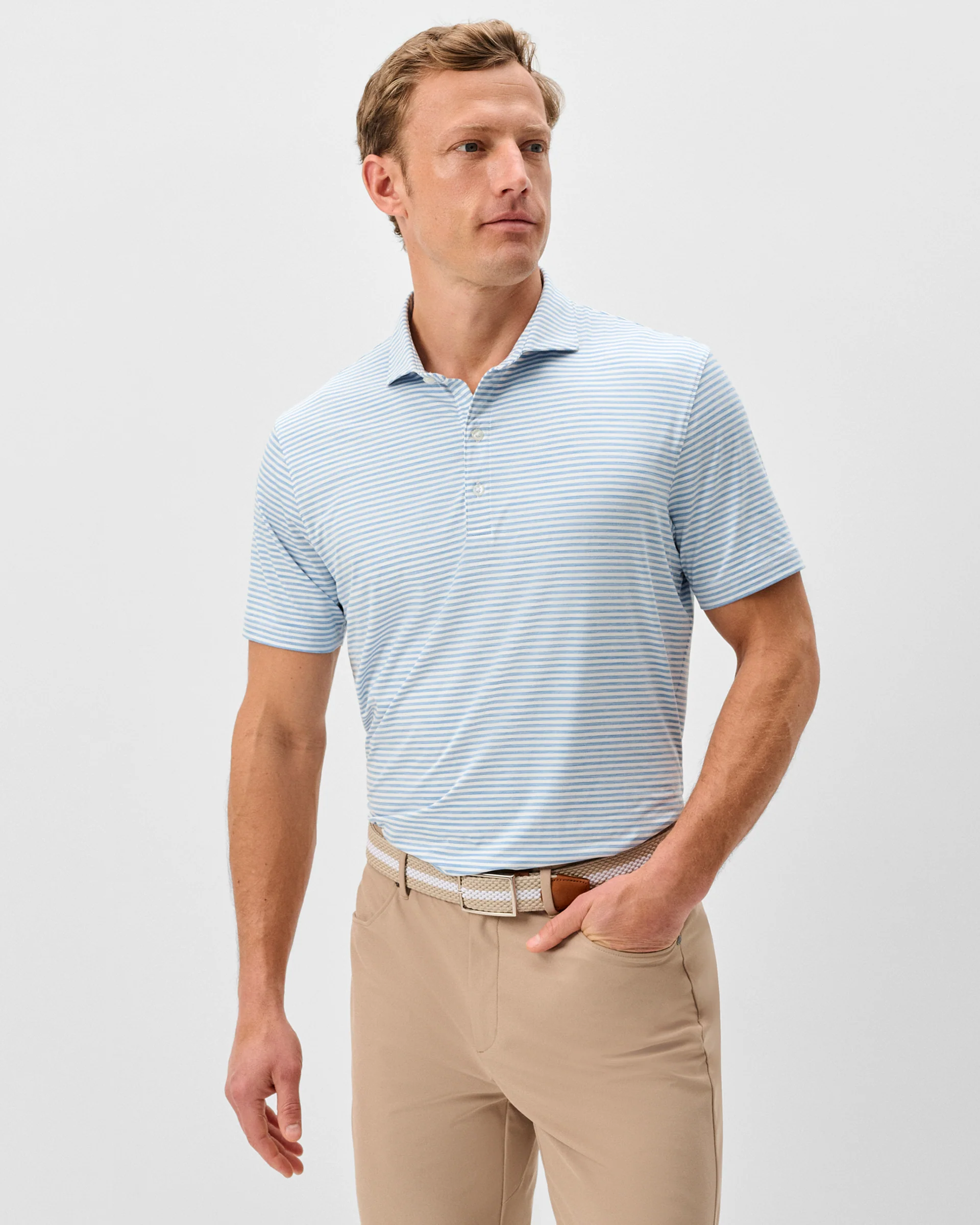 Performance Featherweight Polo - Seymour Stripe
