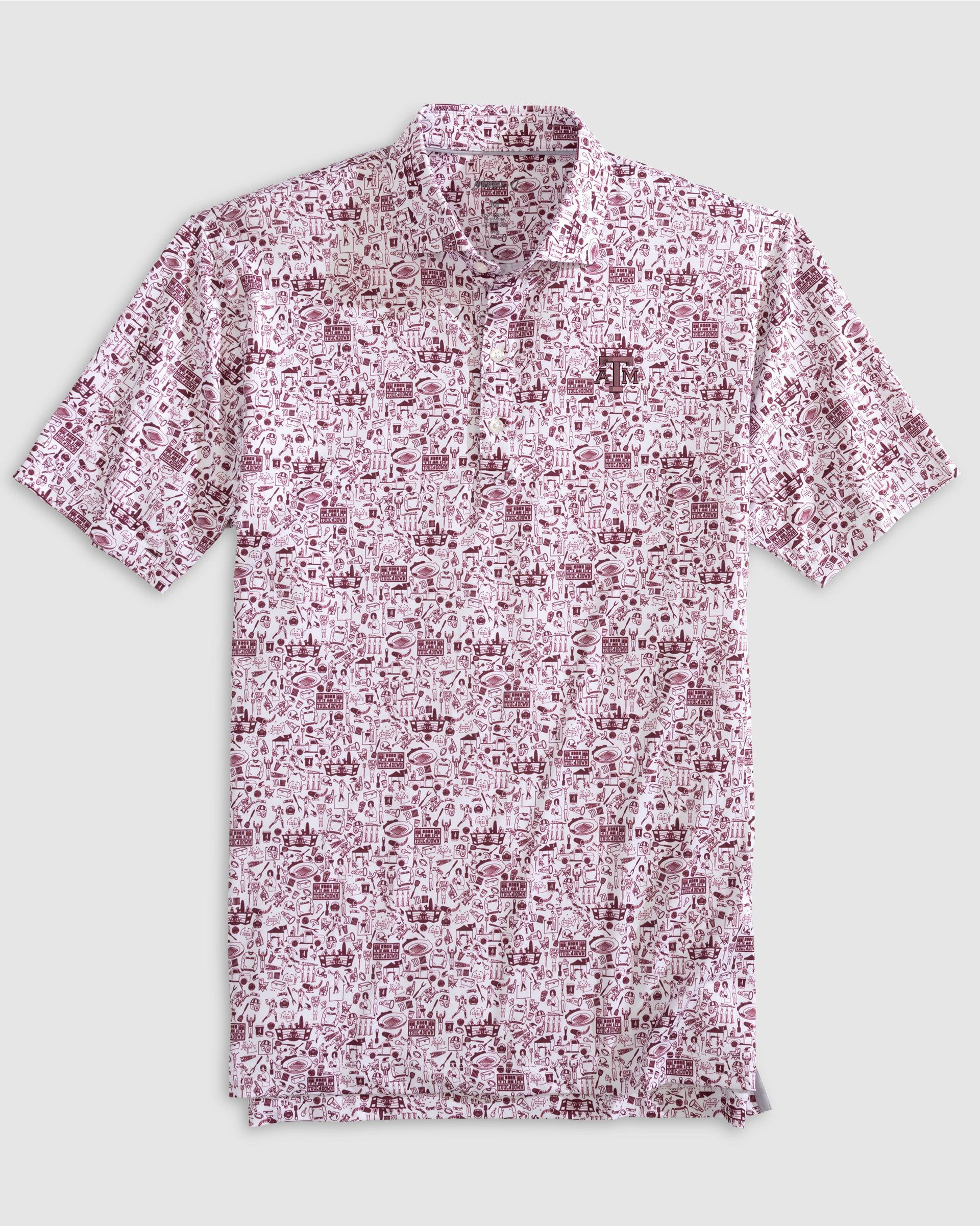 Texas A&M Tailgater Printed Jersey Performance Polo - Image 2
