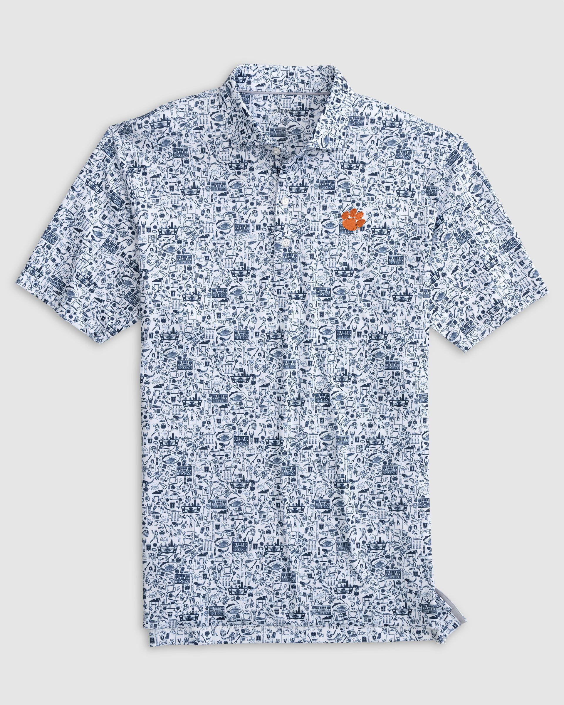 Clemson University Tailgater Printed Jersey Performance Polo - Image 2