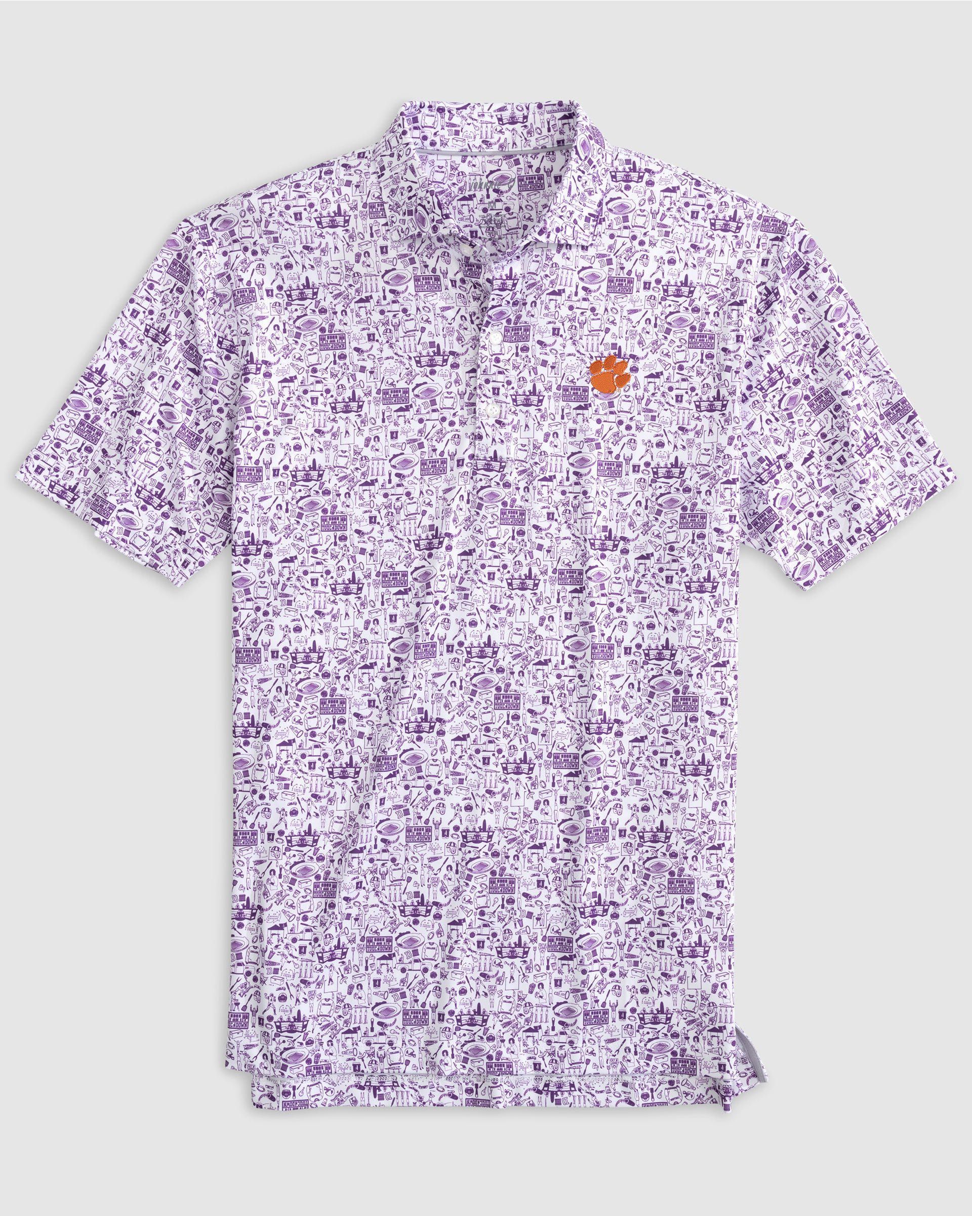 Clemson University Tailgater Printed Jersey Performance Polo - Image 3
