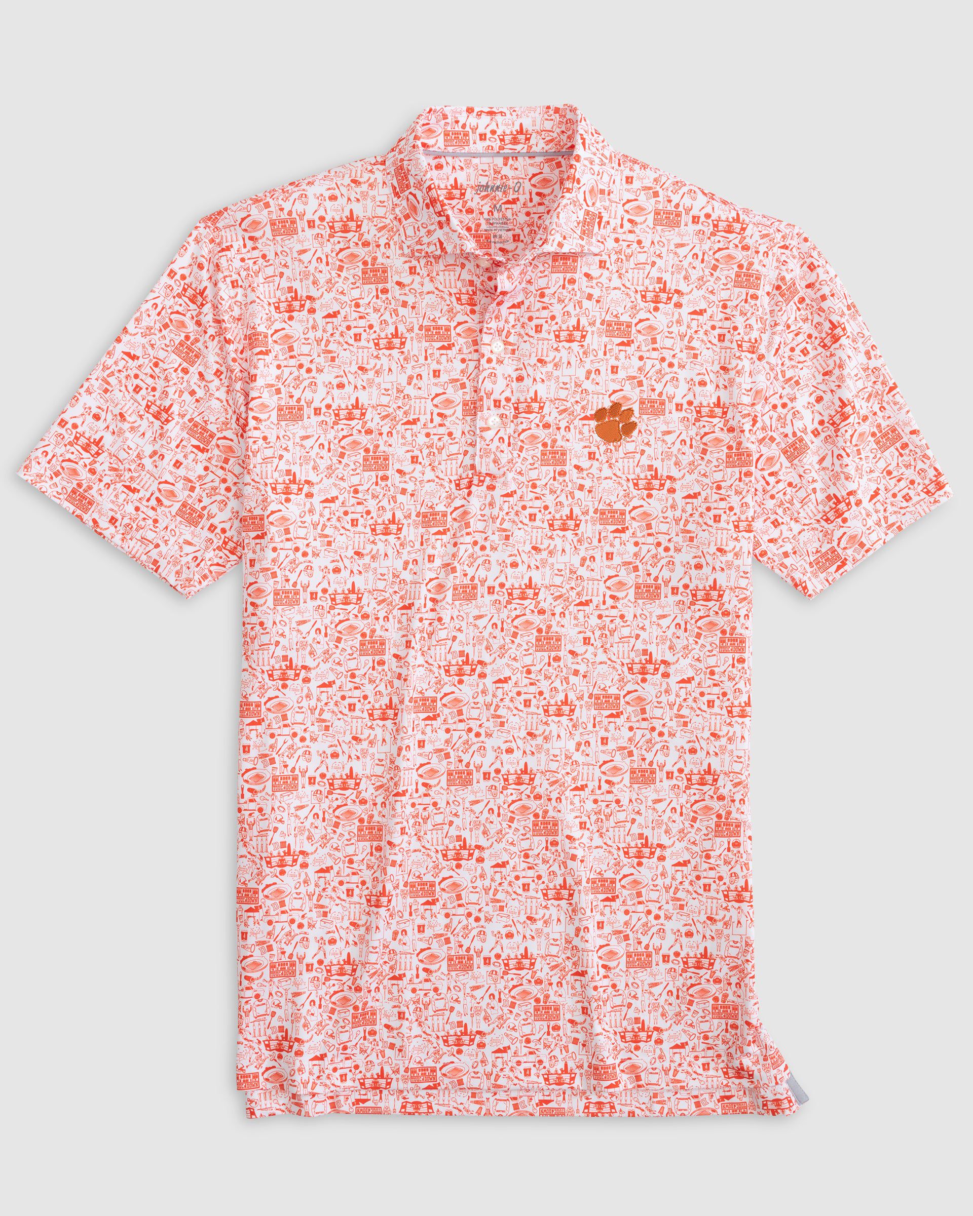 Clemson University Tailgater Printed Jersey Performance Polo - Image 4