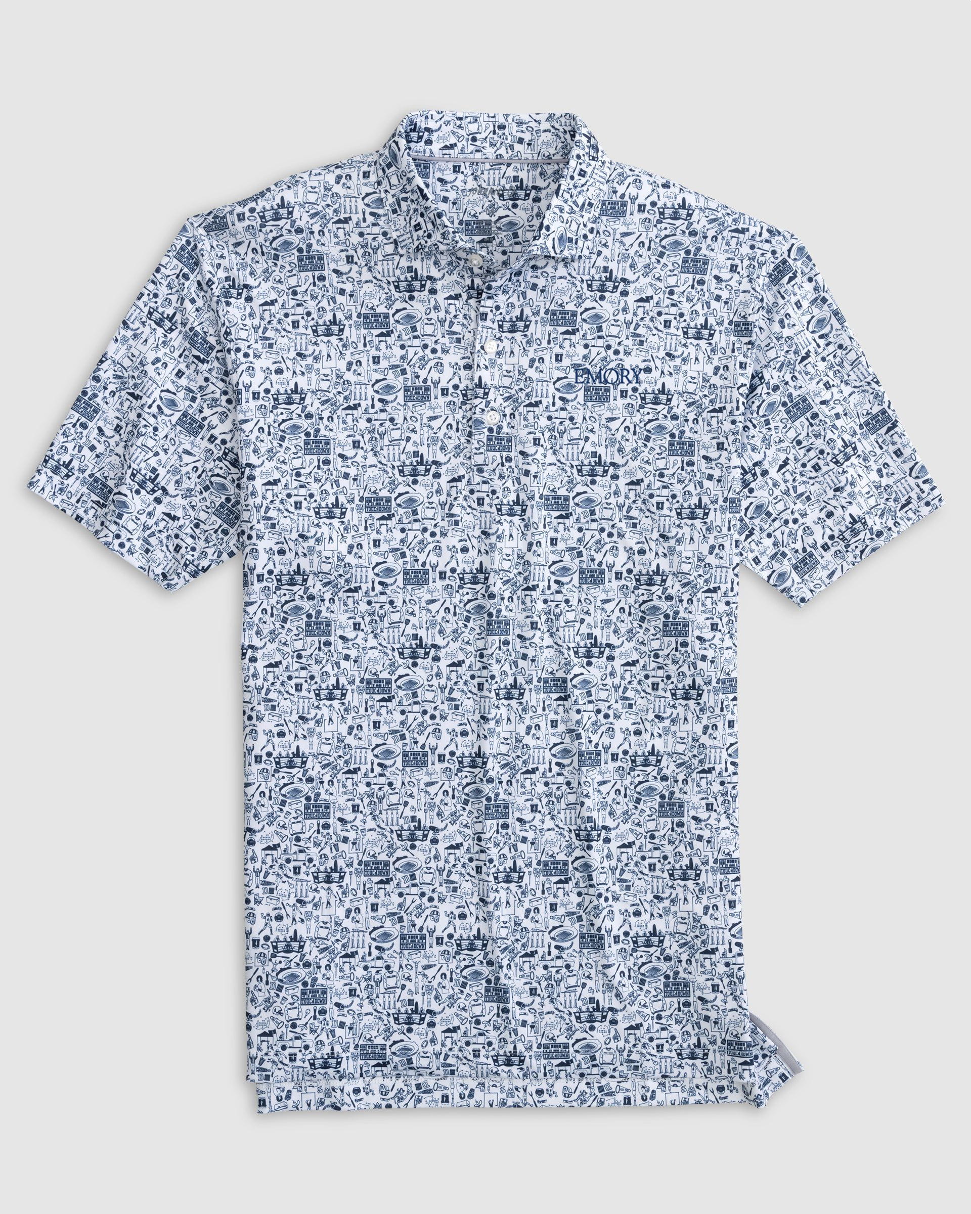 Emory Tailgater Printed Jersey Performance Polo