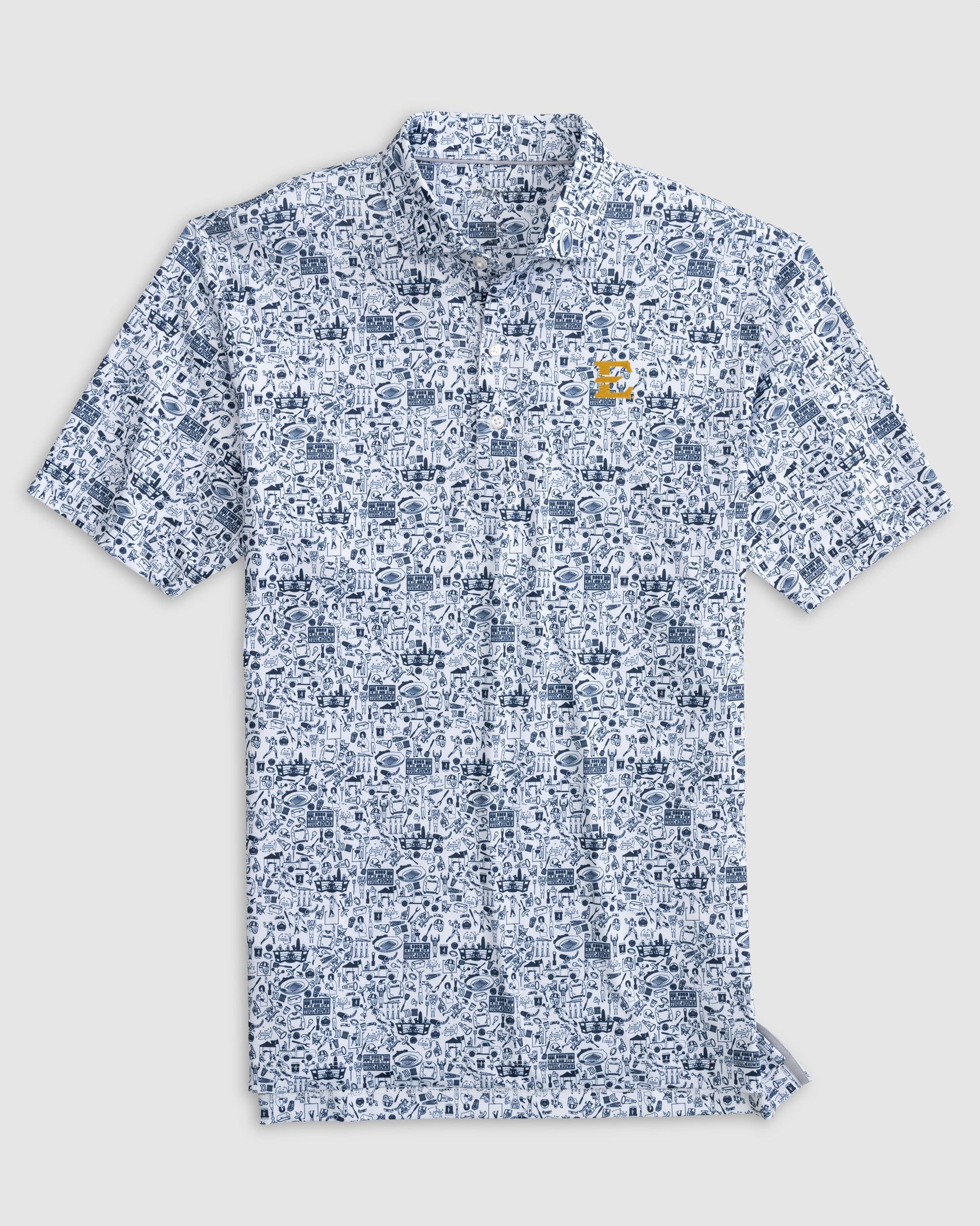 East Tennessee State Tailgater Printed Jersey Performance Polo