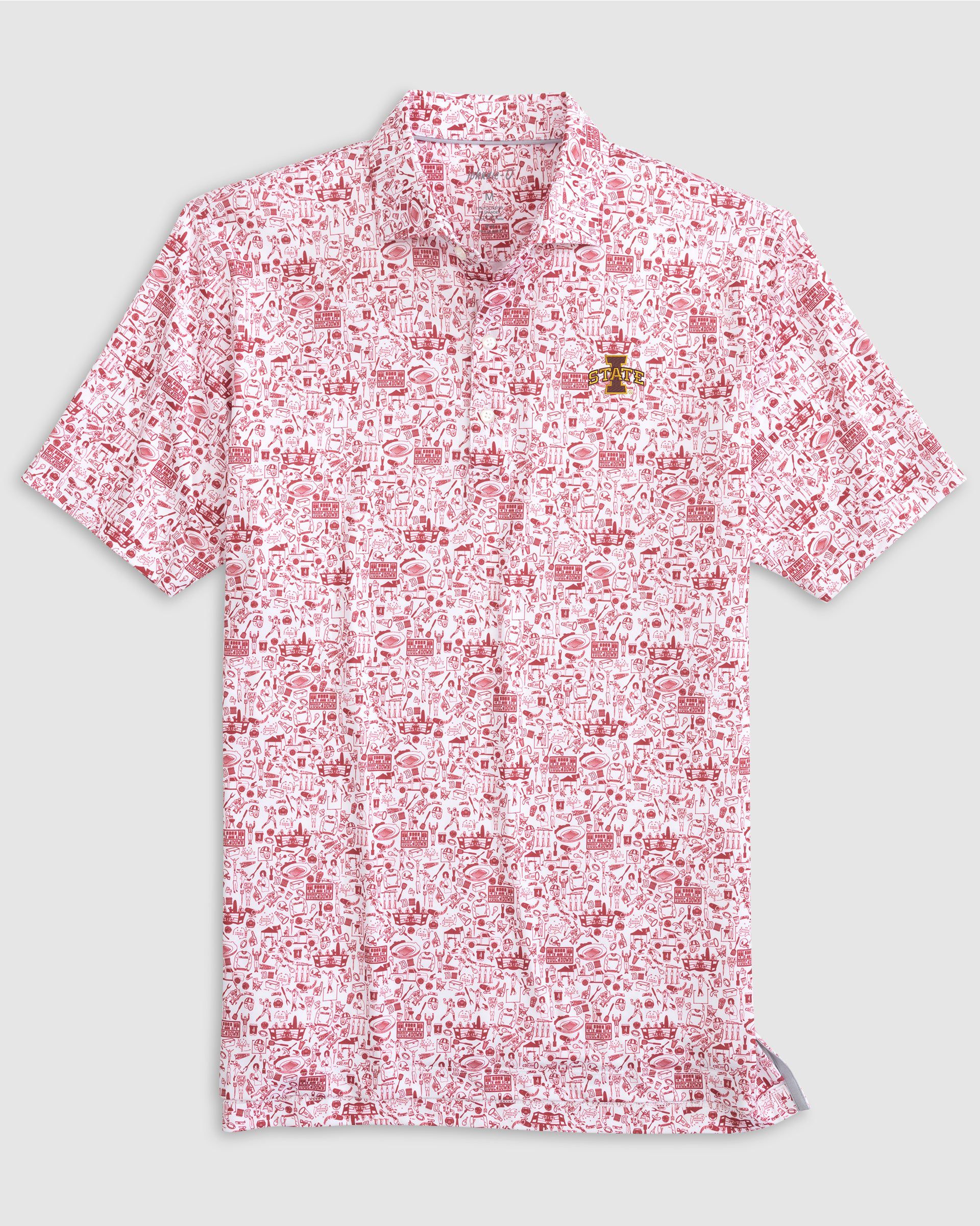 Iowa State Tailgater Printed Jersey Performance Polo - Image 2
