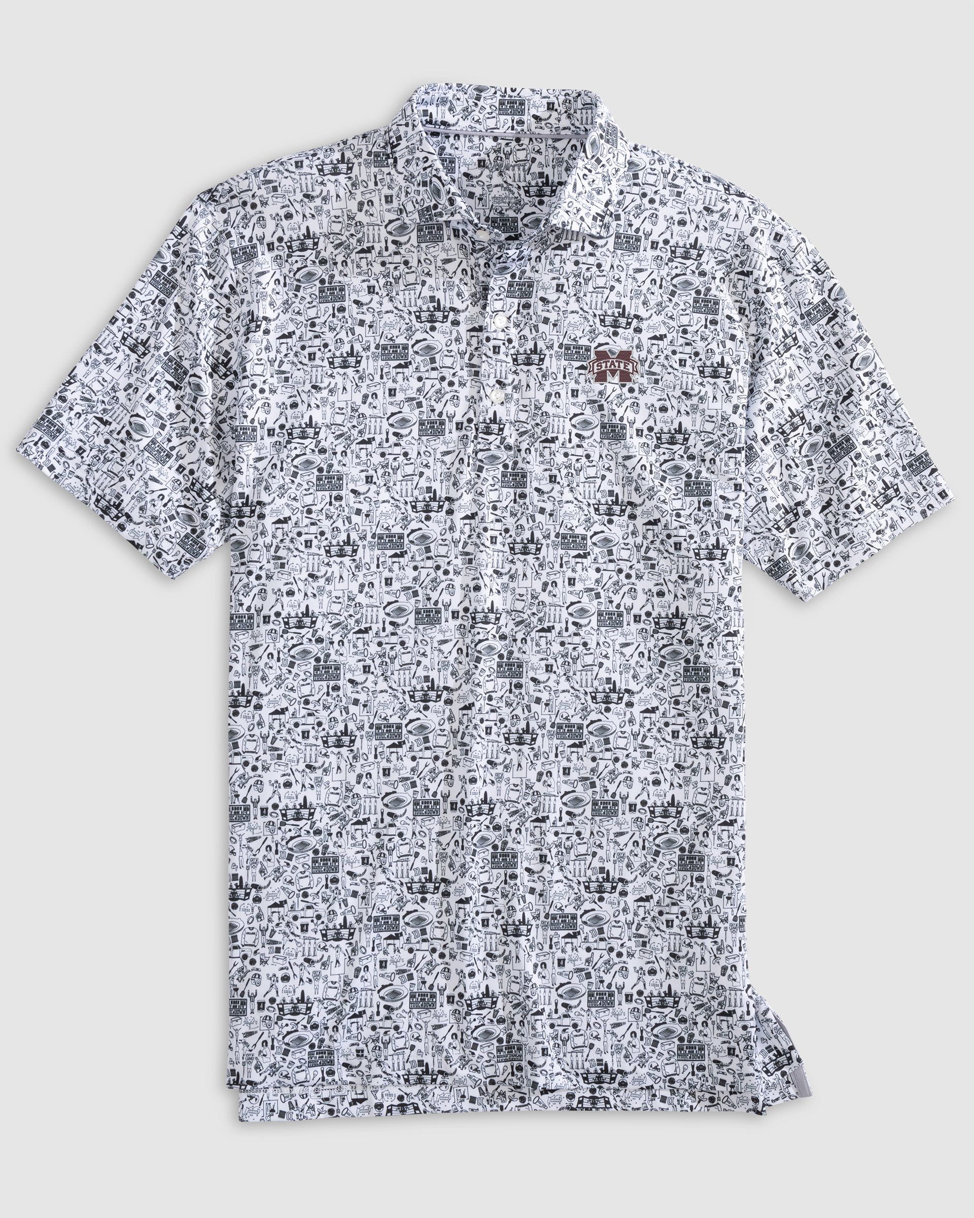 Mississippi State Tailgater Printed Jersey Performance Polo