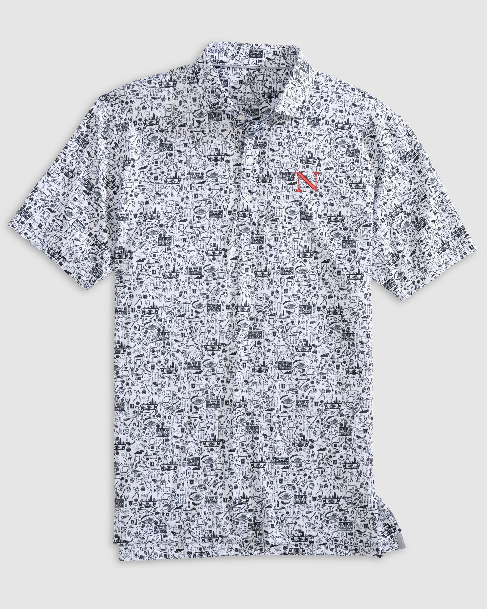 Northeastern Tailgater Printed Jersey Performance Polo
