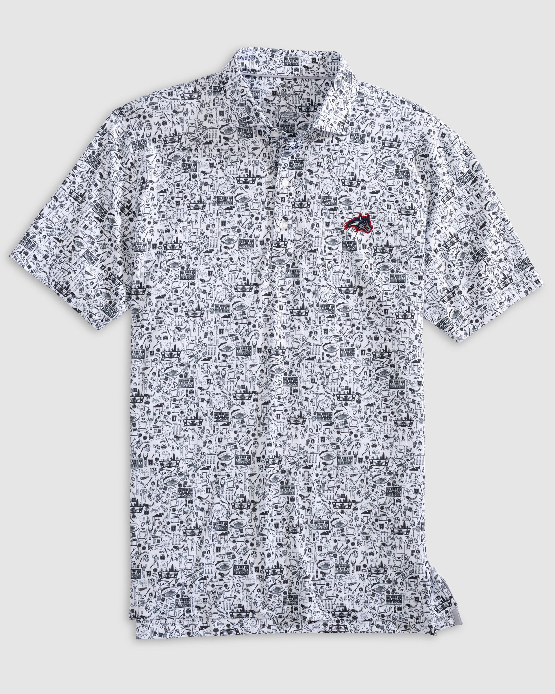 Stony Brook Tailgater Printed Jersey Performance Polo - Image 2