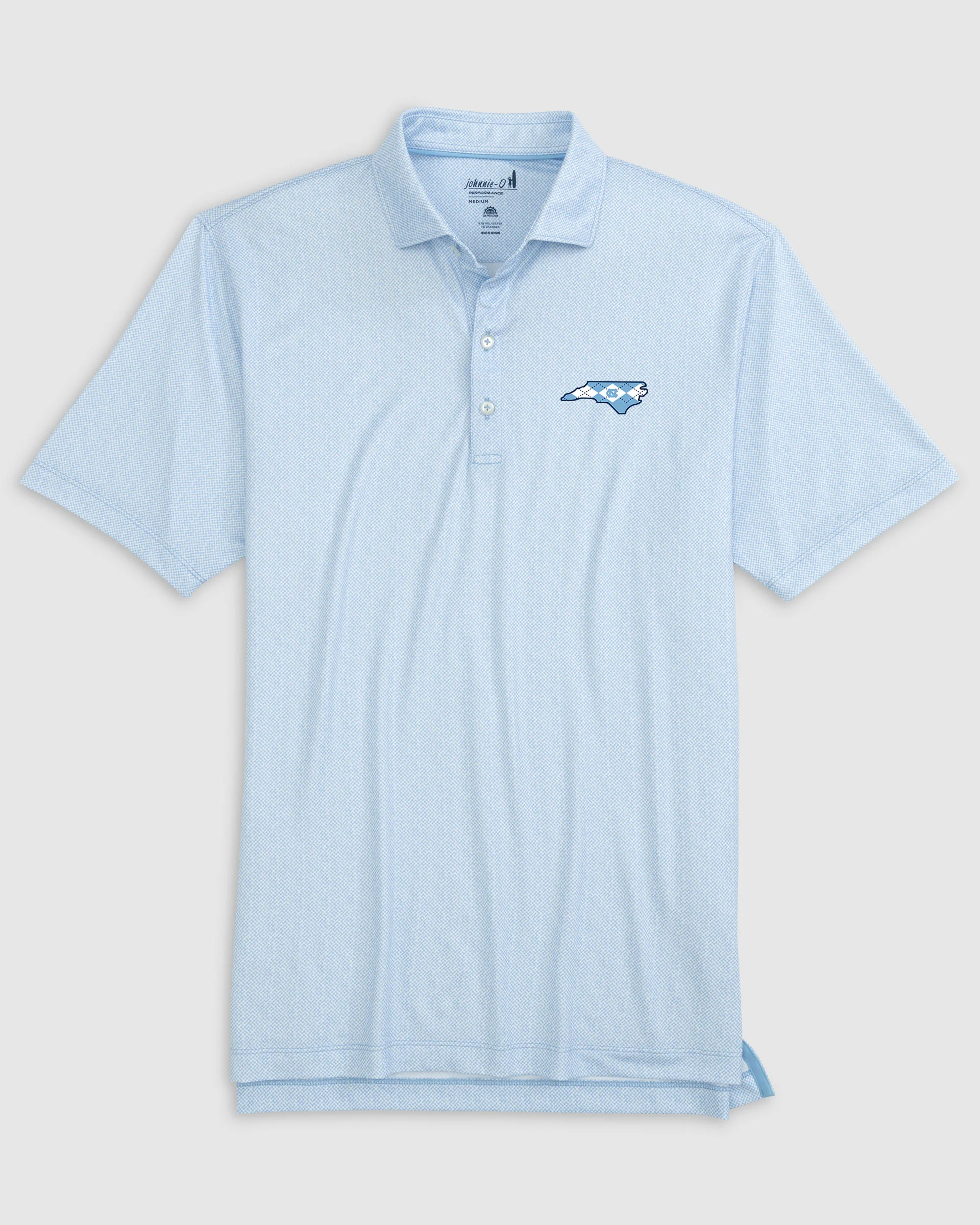 University of North Carolina Hinson Performance Jersey Polo - Argyle Logo