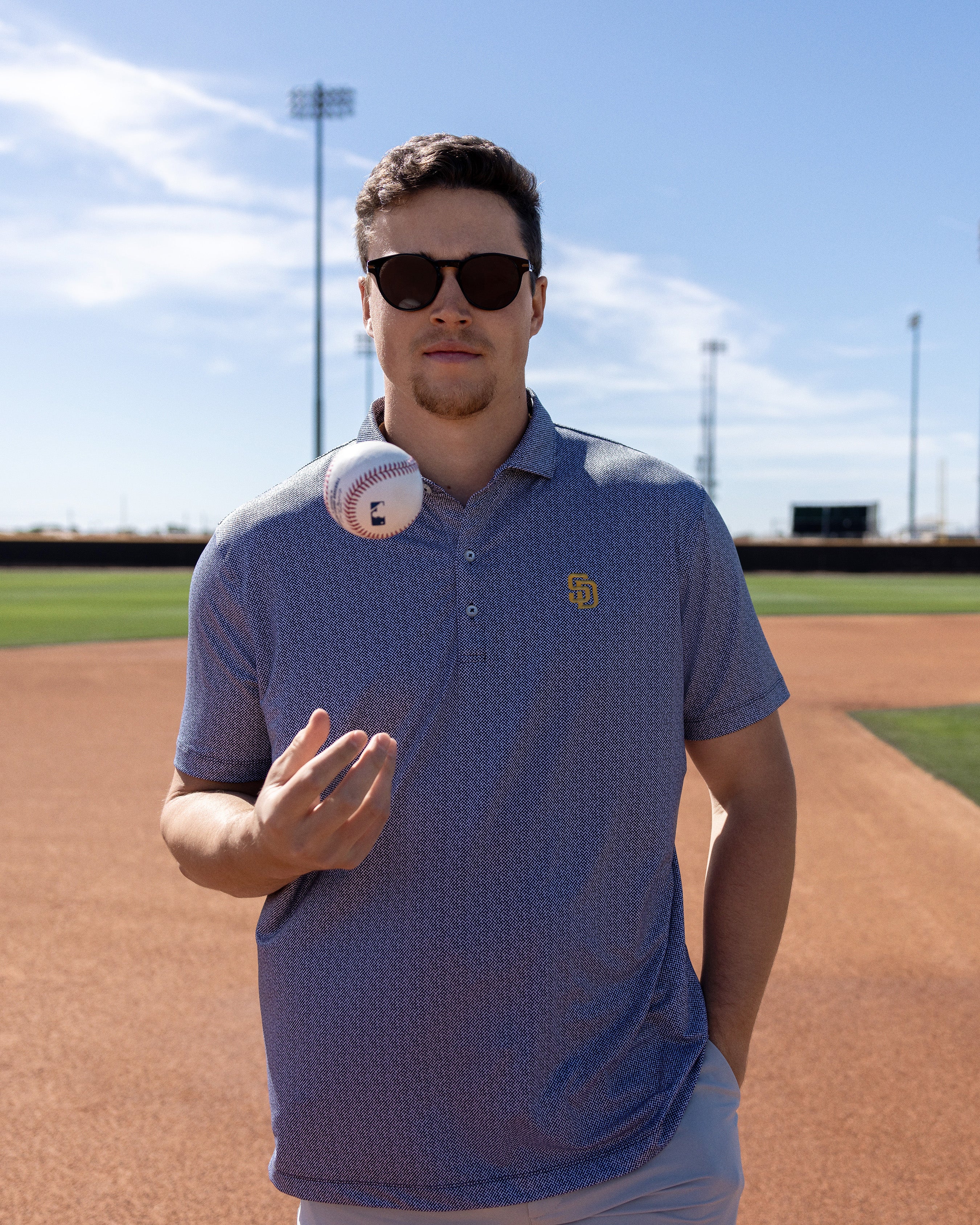 San Diego Padres Hinson Printed Jersey Performance Polo - Image 2