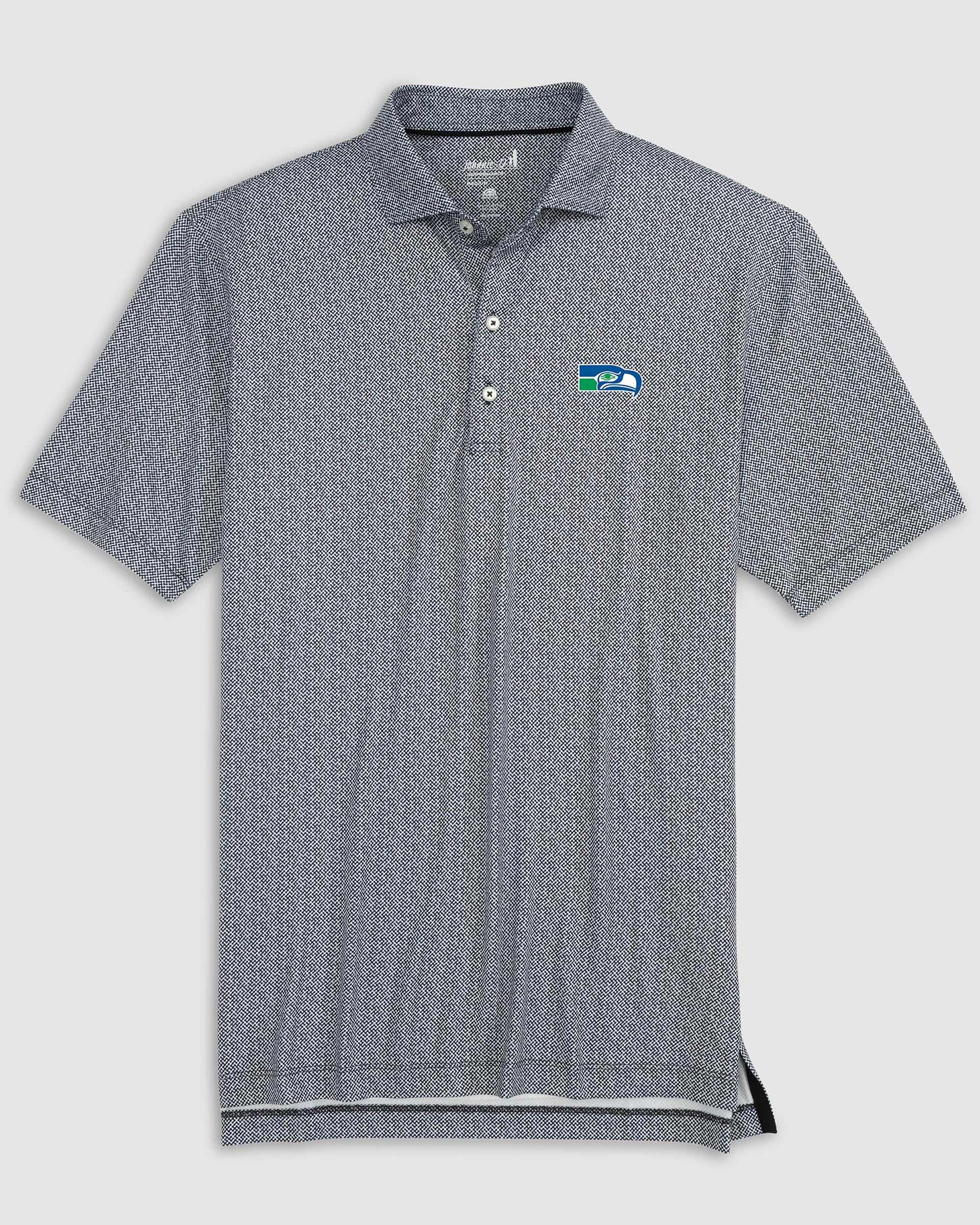 Seattle Seahawks Hinson Performance Jersey Polo - Classic Logo - Image 2