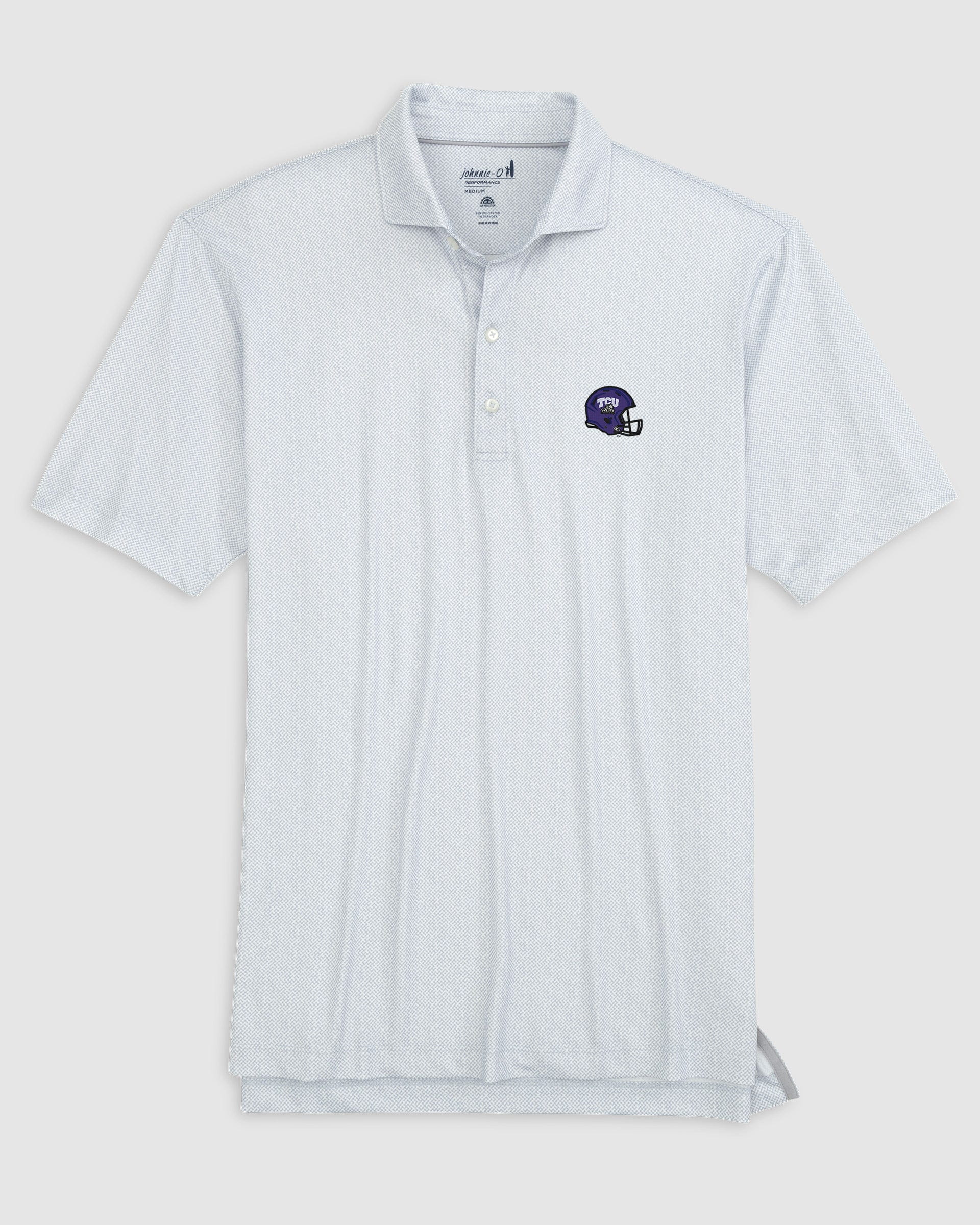 Texas Christian Hinson Jersey Performance Polo - Helmet Logo - Image 3