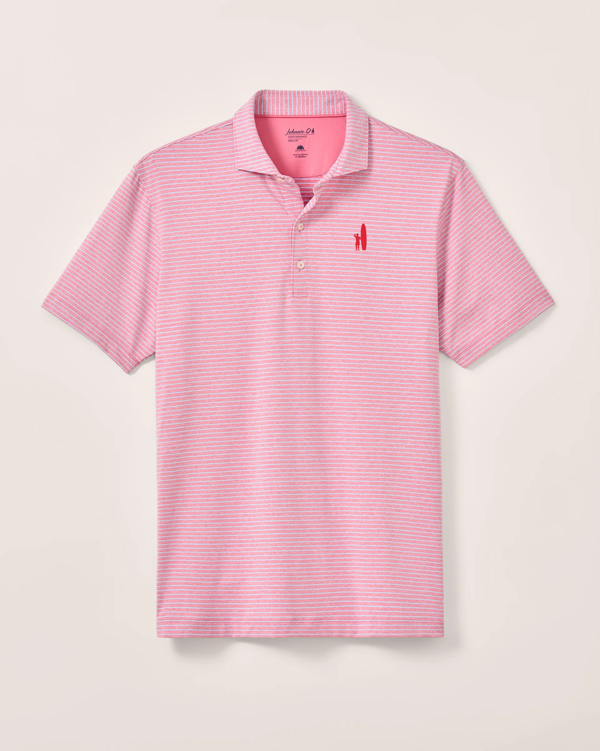 Custom Surfer Logo Performance Jersey Polo - Michael Stripe - Image 5