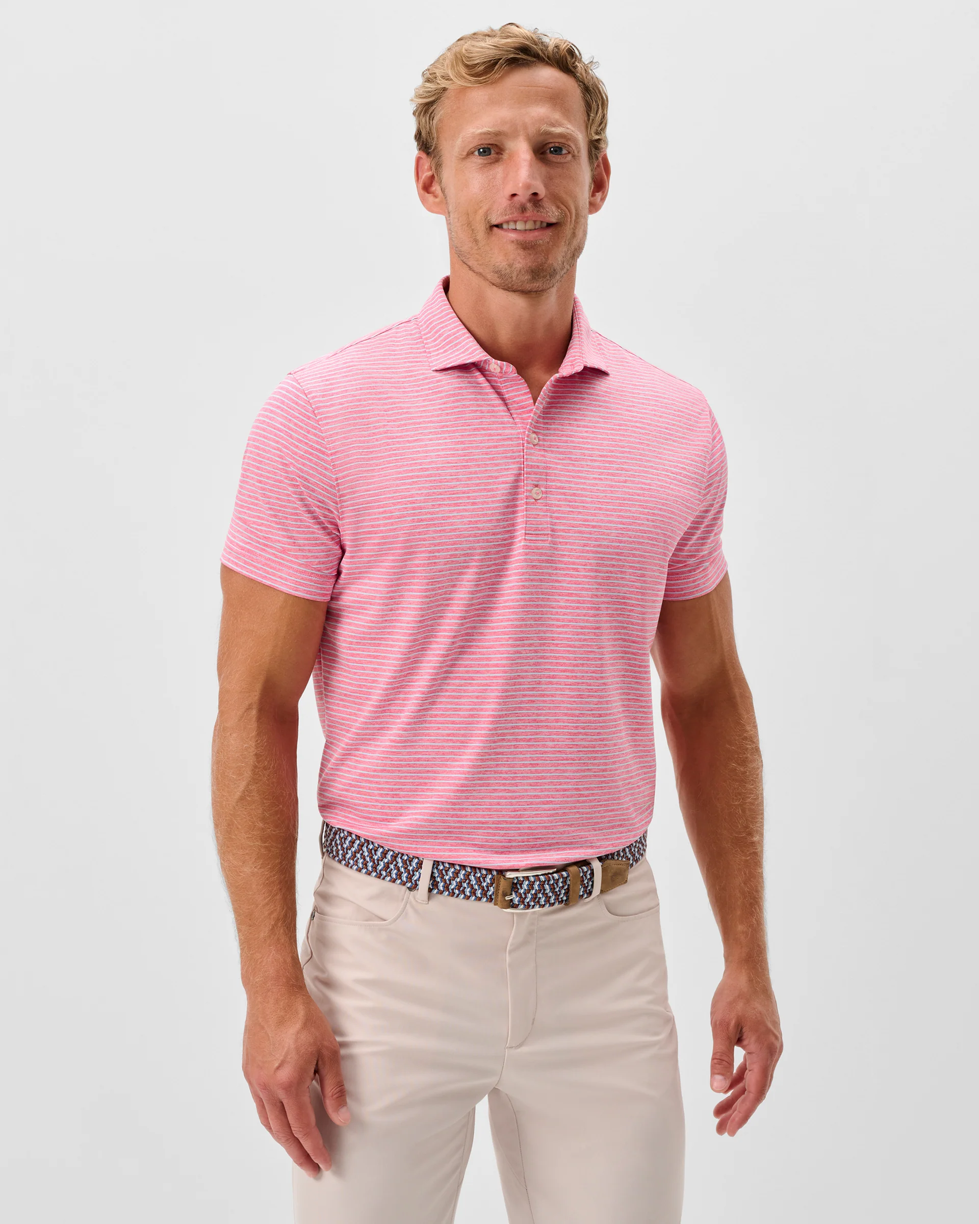 Performance Jersey Polo - Michael Stripe - Image 2
