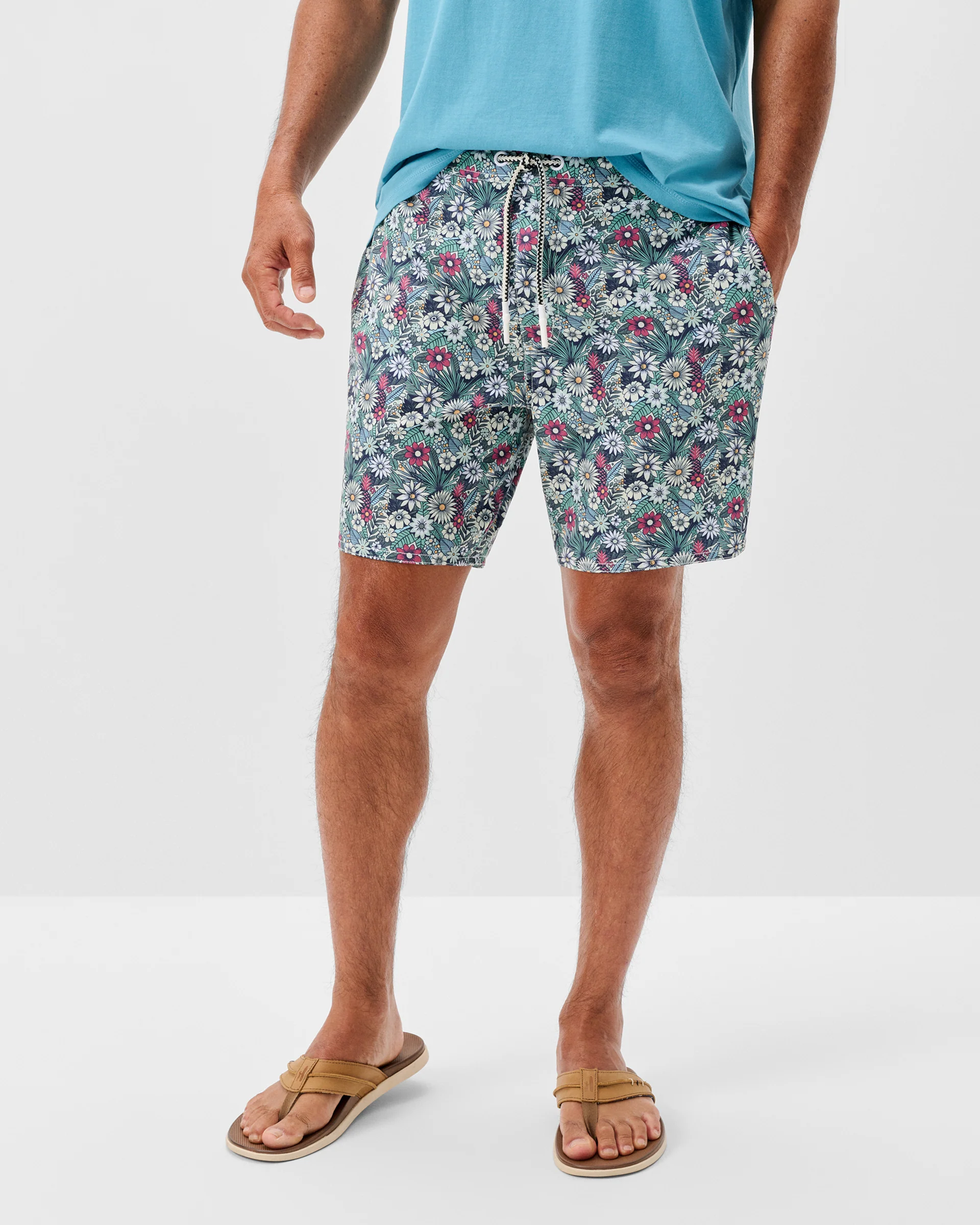 Half Elastic 7" Swim Trunks