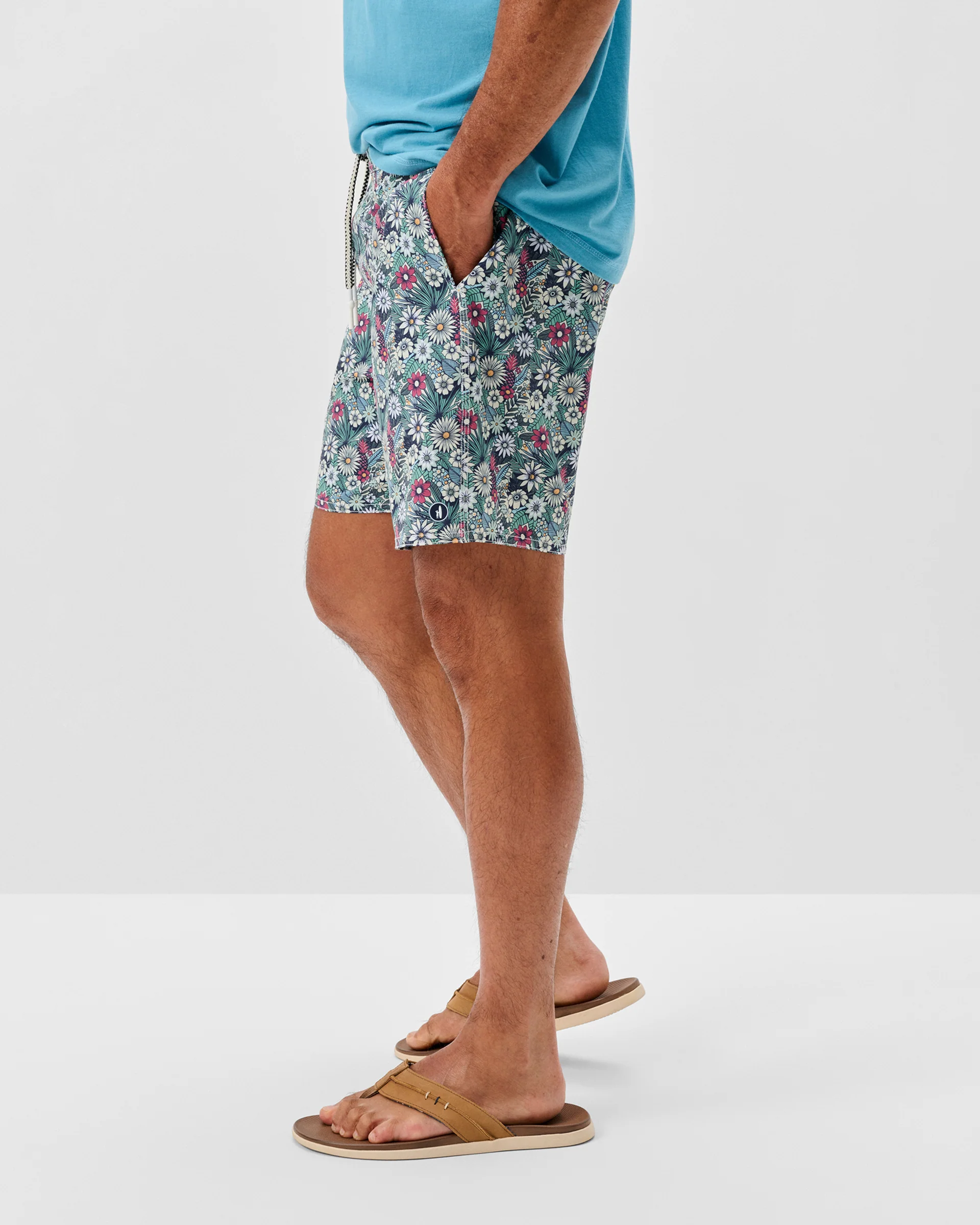 Half Elastic 7" Swim Trunks - Image 4